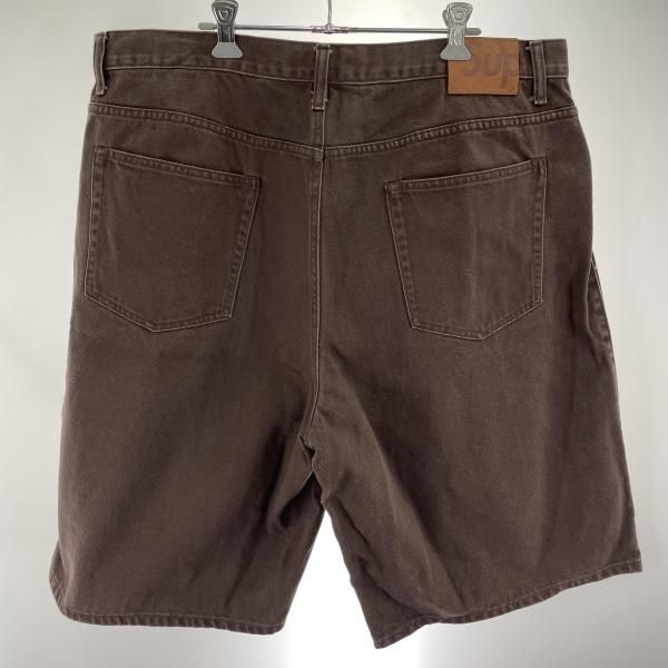 中古】Supreme Script Baggy Denim Short サイズ38 茶 シュプリーム[91