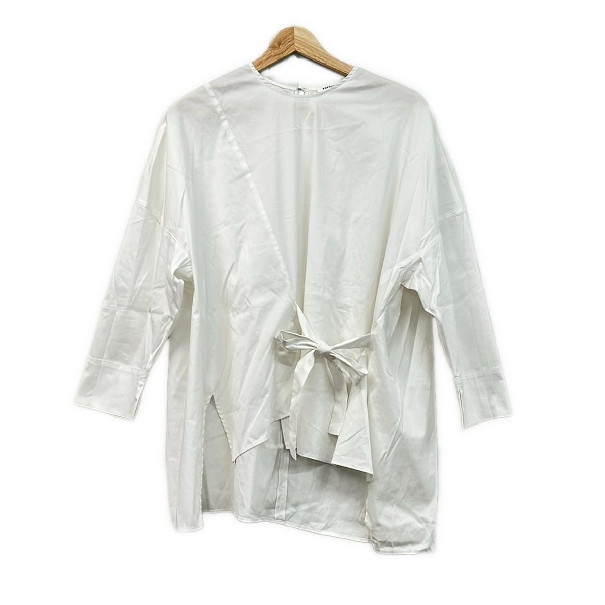 ENFOLD(エンフォルド) チュニック サイズ36 S レディース美品  白 リボン ENFOLD(エンフォルド) チュニック サイズ36 S レディース美品 白