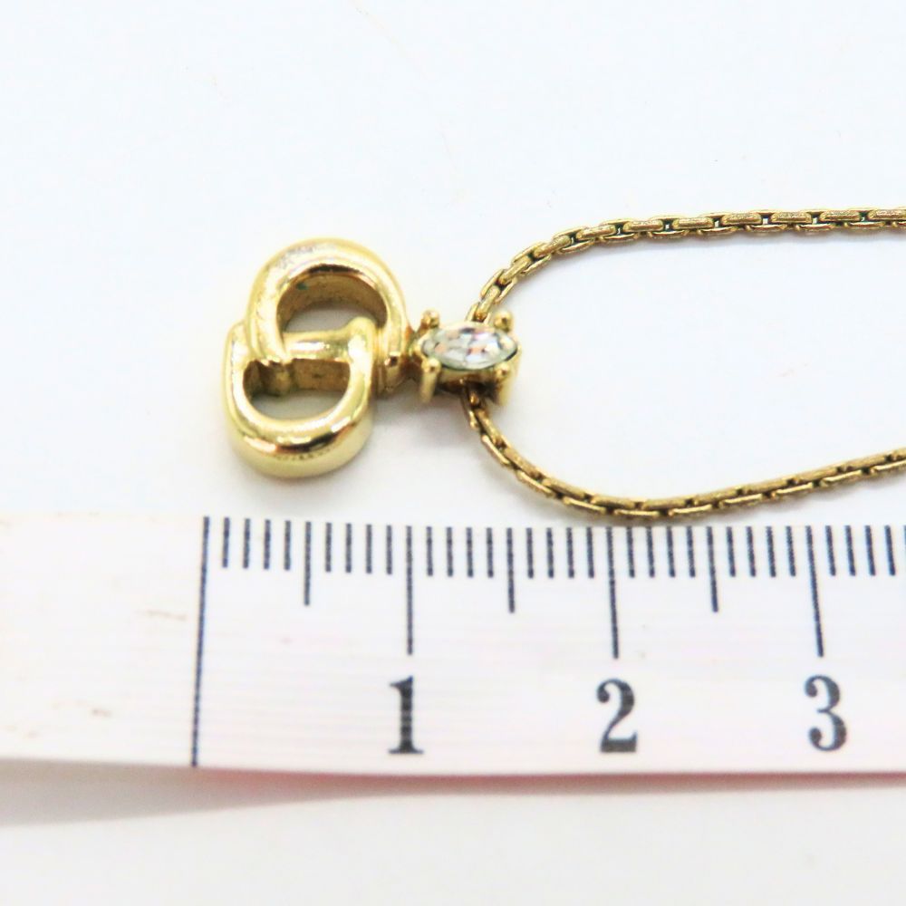 中古】Christian Dior クリスチャンディオール DIOR ネックレス CDロゴ 