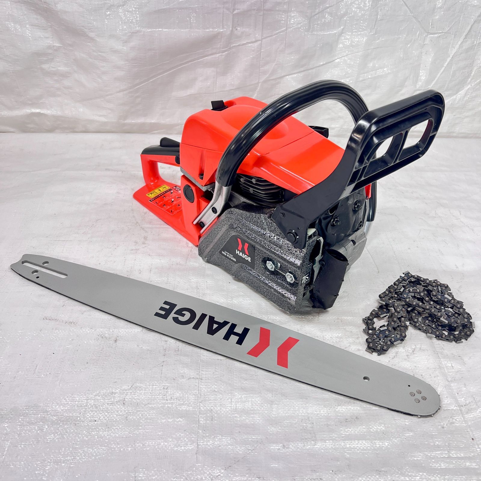 中古品】【お買い得！】 チェーンソー 20インチ (50cm) エンジン式 