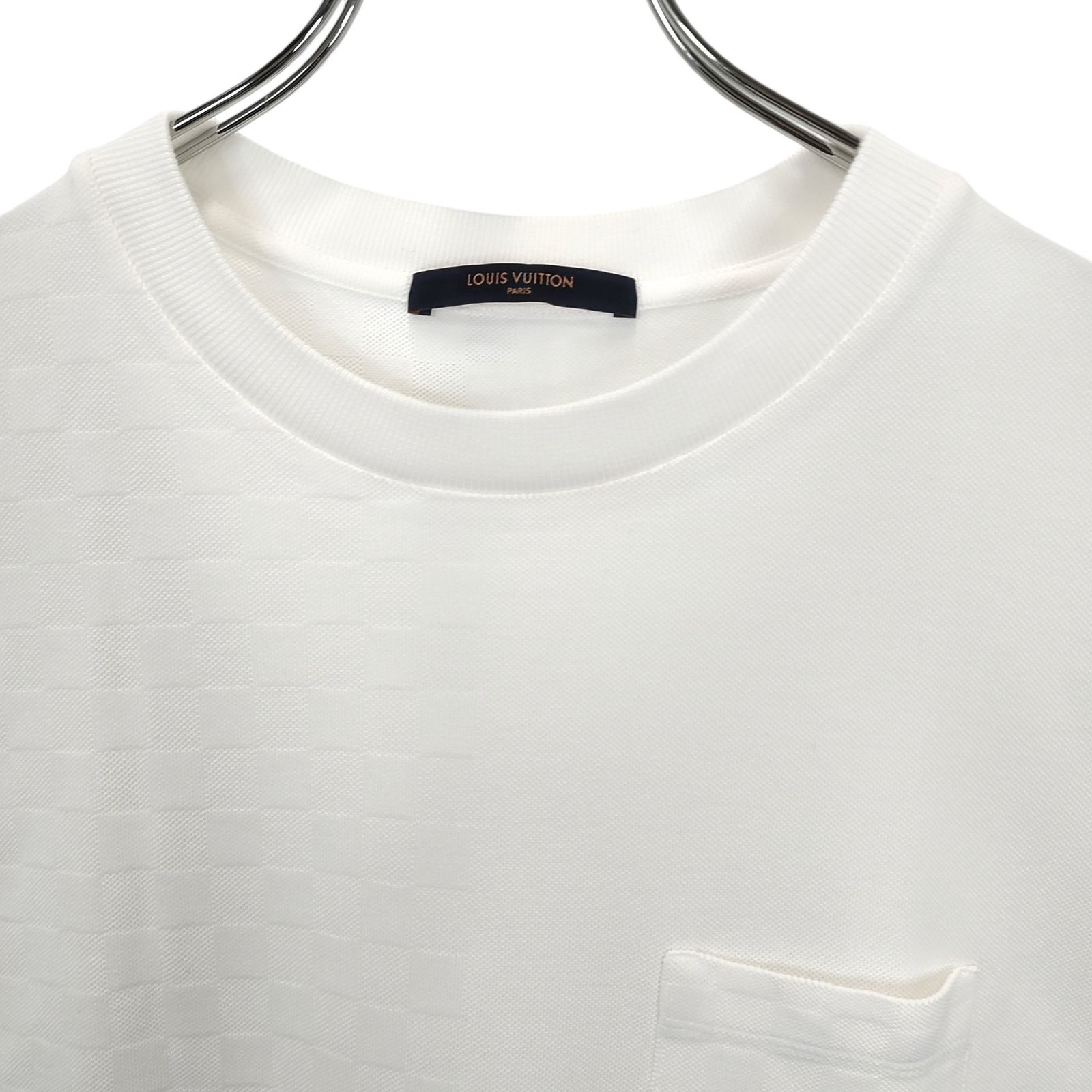 LOUIS VUITTON ハーフダミエ　ホワイト Tシャツ ポケット LOUIS VUITTON ハーフダミエ ホワイト Tシャツ ポケット 【公式通販】