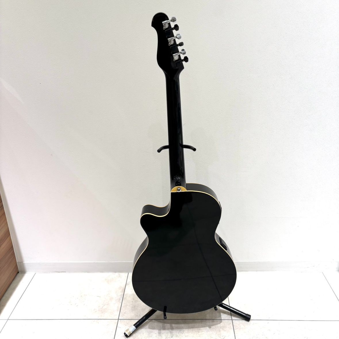 え沖】Juno EA-50FC-6/BK エレアコ ギター ジュノ ソフトケース付 動作 