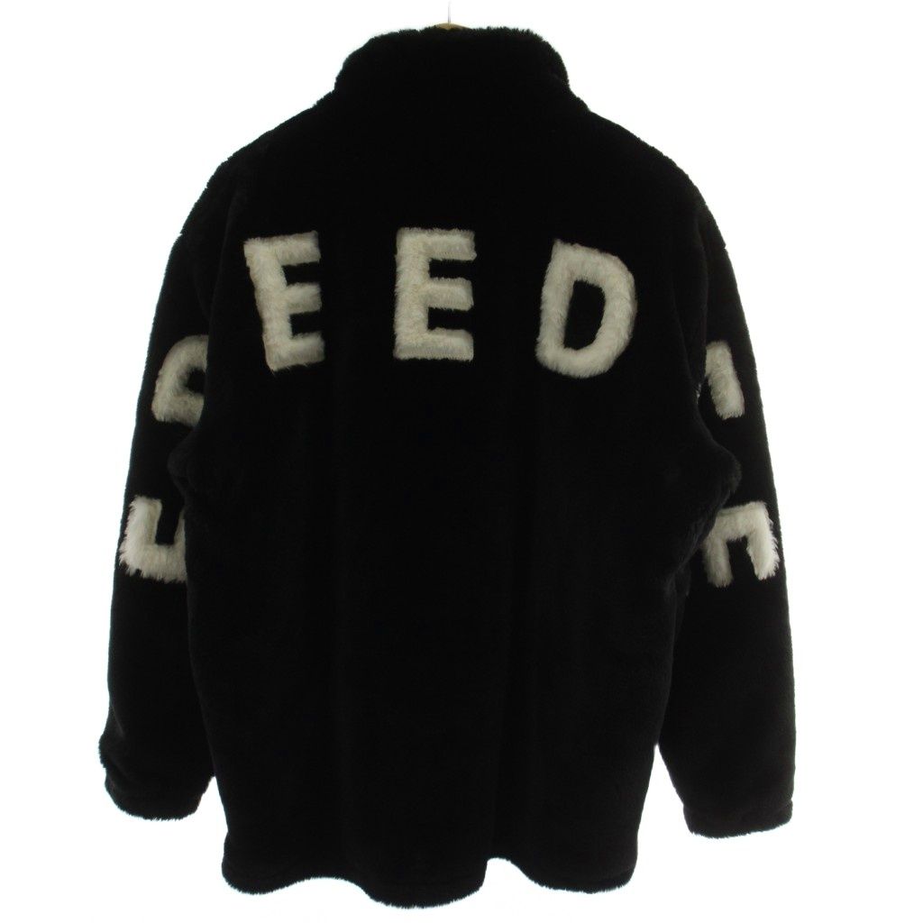 フリーディー FREEDEE バックロゴファーブルゾン 上着 L 黒 ブラック 