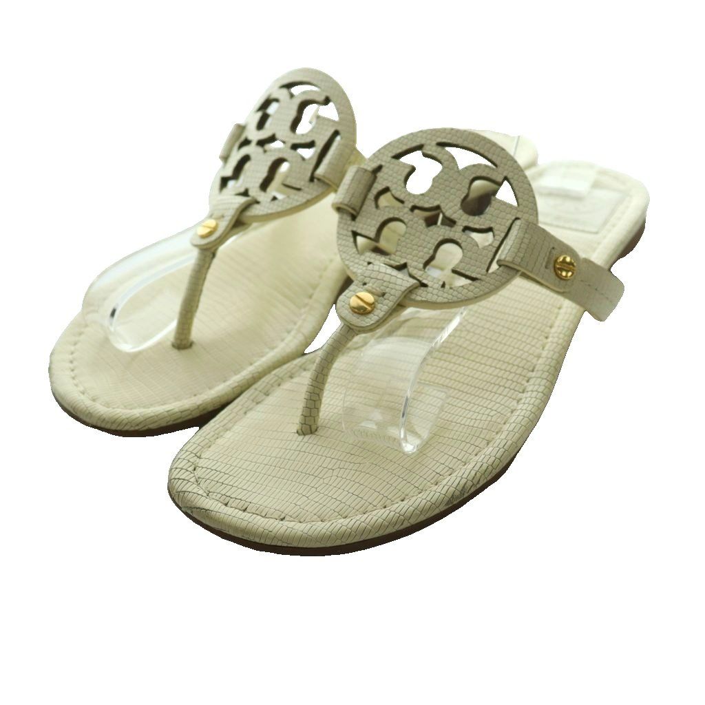 トリーバーチ TORY BURCH ミラー Miller トングサンダル 8M アイボリー