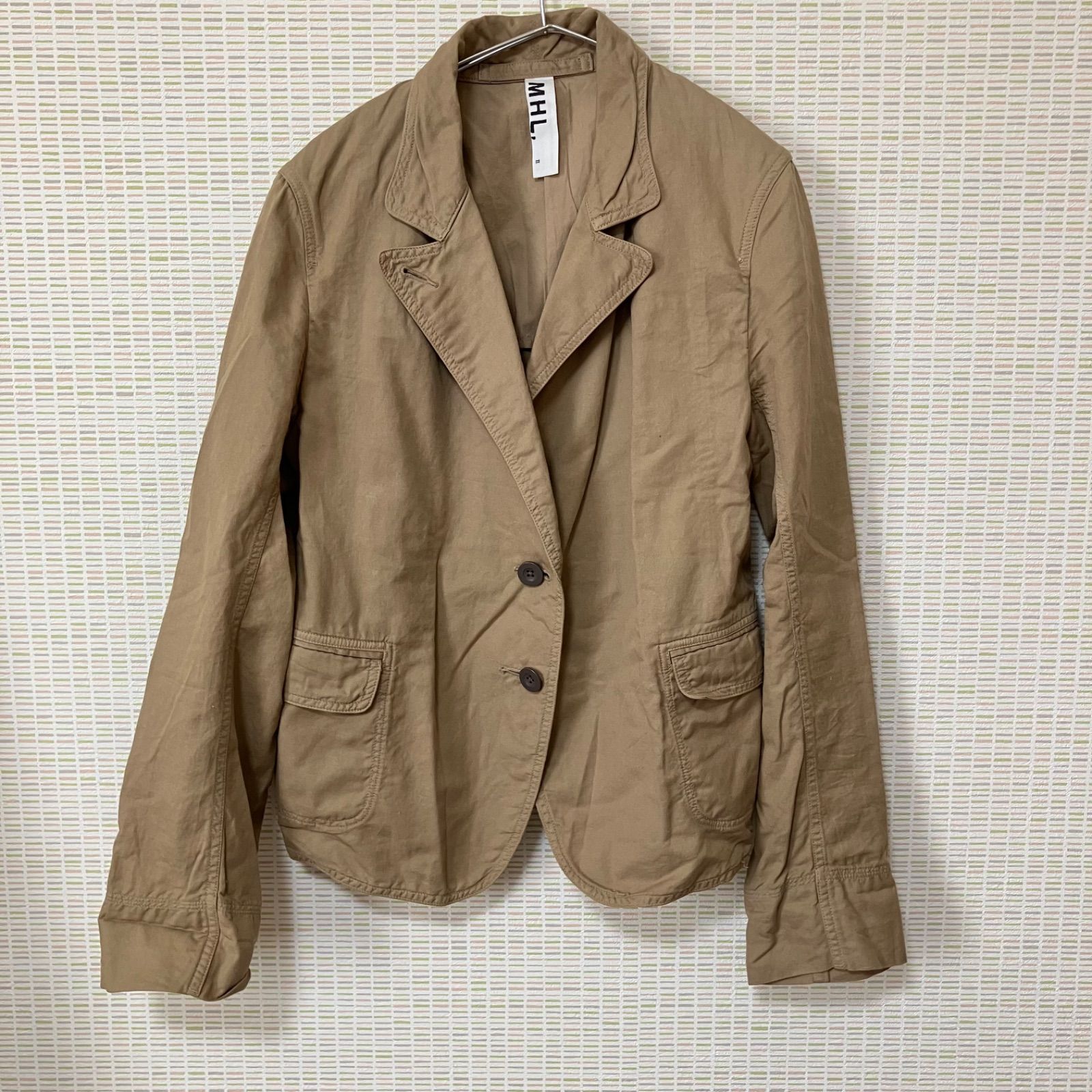 マーガレットハウエル ジャケット ベージュ - メルカリ