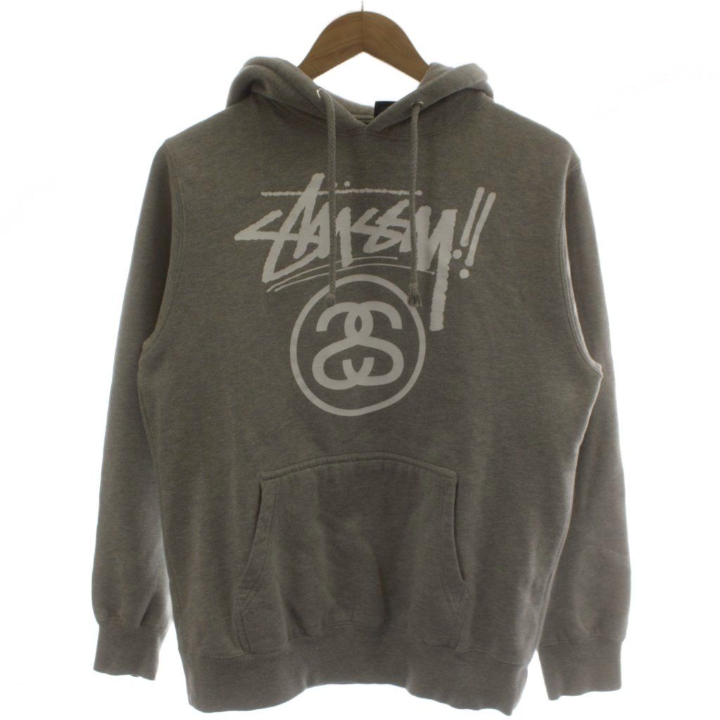ステューシー STUSSY トレーナー プルオーバーパーカー S グレー 長袖 