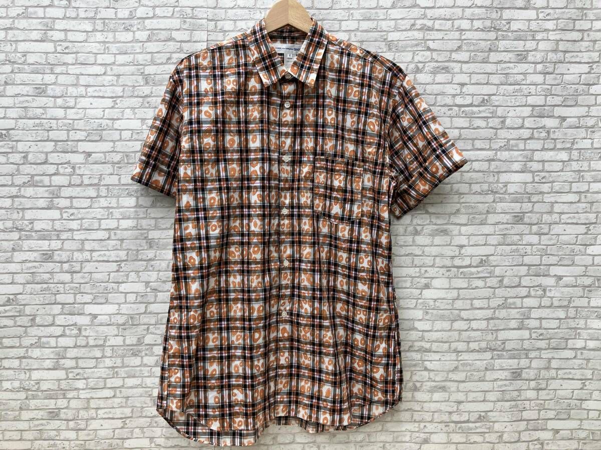 COMME des GARÇONS SHIRT コムデギャルソンシャツ コットン半袖シャツ 