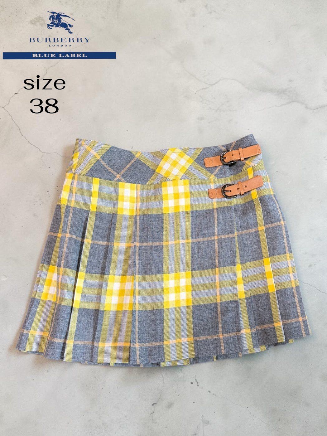 ☆ ⑥ BURBERRY BLUE LABEL バーバリーブルーレーベル 巻きスカート