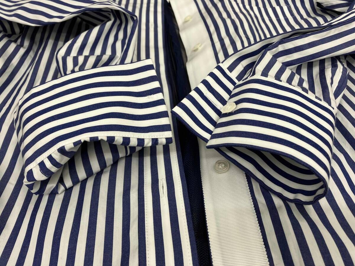 sacai サカイ 長袖シャツ シースルーストライプ シャツ 19 - 04622 