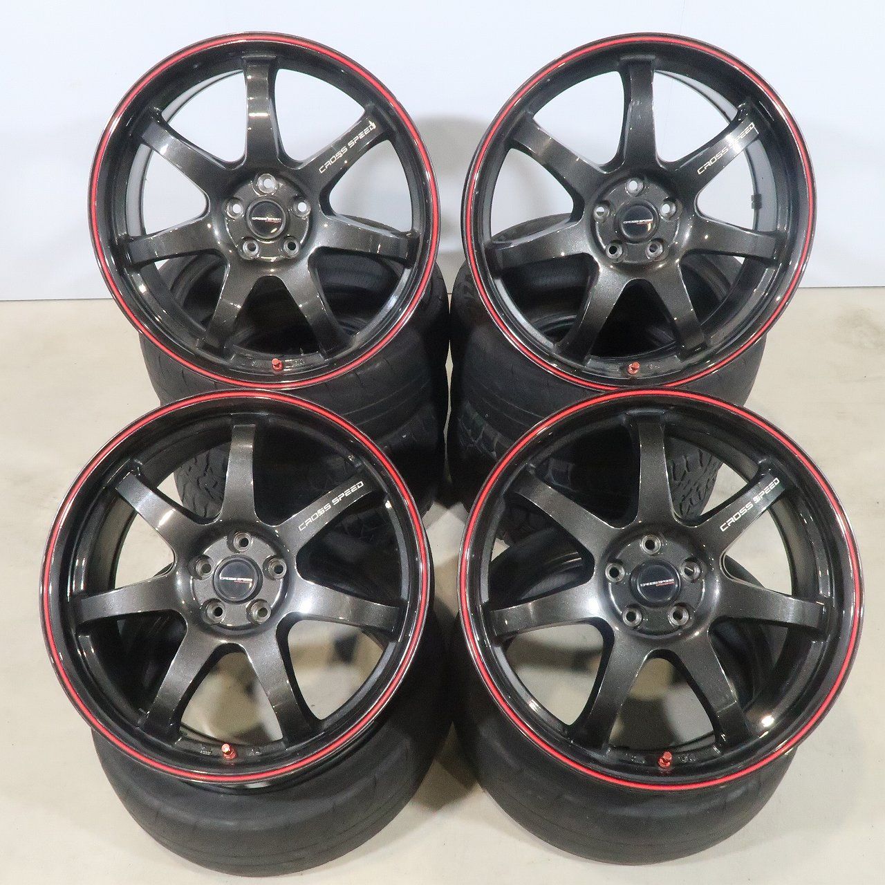 4本 CROSS SPEED HYPER EDITION CR7 18インチ ホイールのみ 7.5J +53 