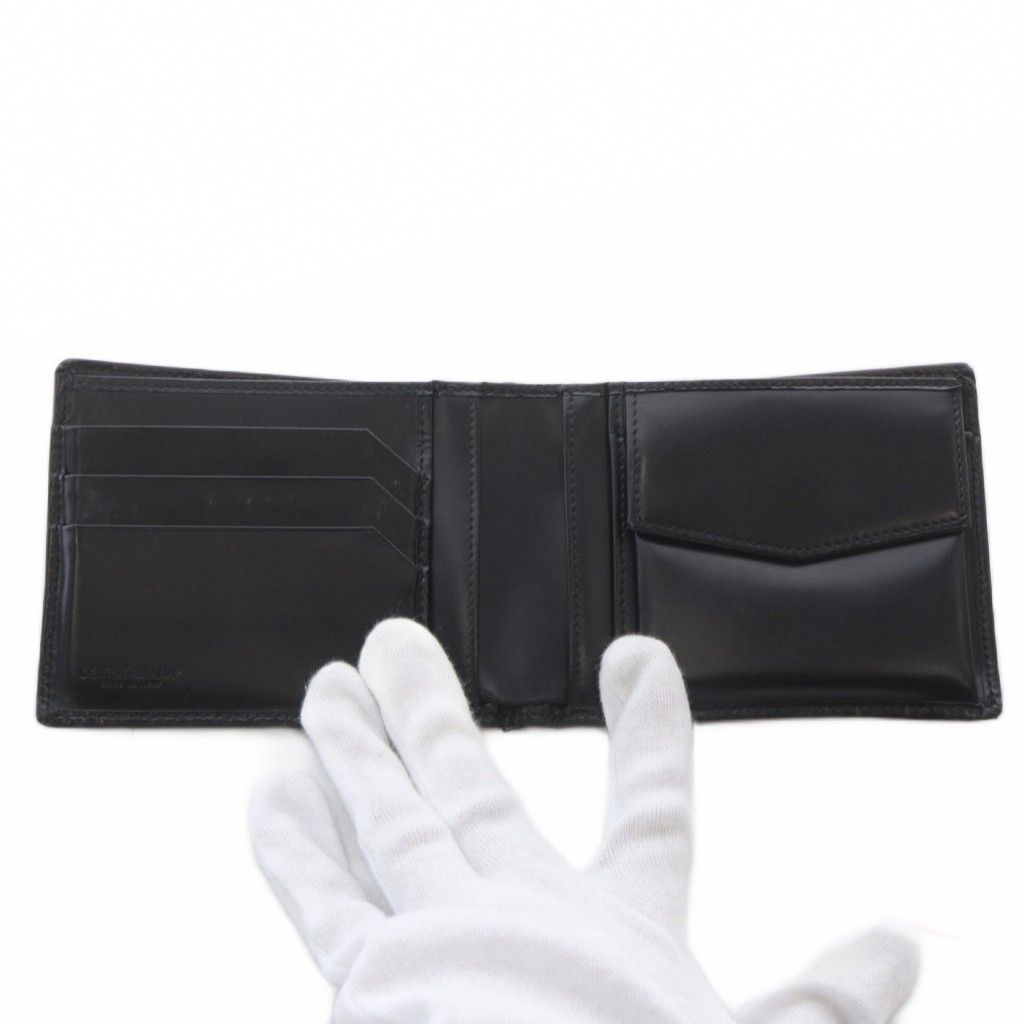 未使用 ドルチェアンドガッバーナ BI1211 DGストーン 2つ折り財布 黒 DOLCE&GABBANA - 未使用 ドルチェアンドガッバーナ BI1211 DGストーン