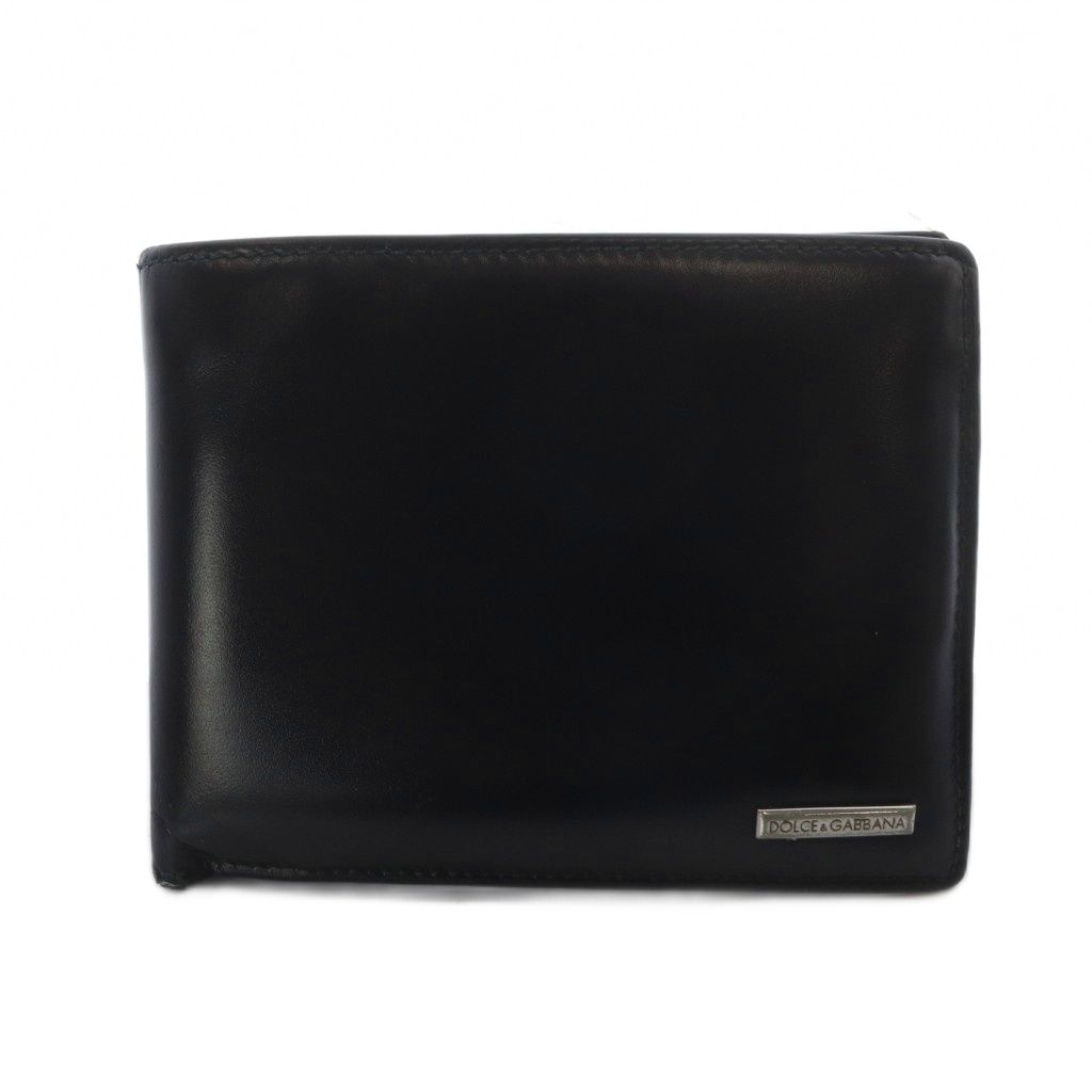 未使用 ドルチェアンドガッバーナ BI1211 DGストーン 2つ折り財布 黒 DOLCE&GABBANA - 未使用 ドルチェアンドガッバーナ BI1211 DGストーン