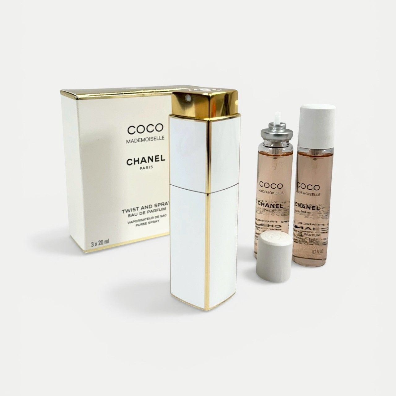 シャネル ココマドモアゼル ツィスト&スプレイ20ml×3setレフィル未使用