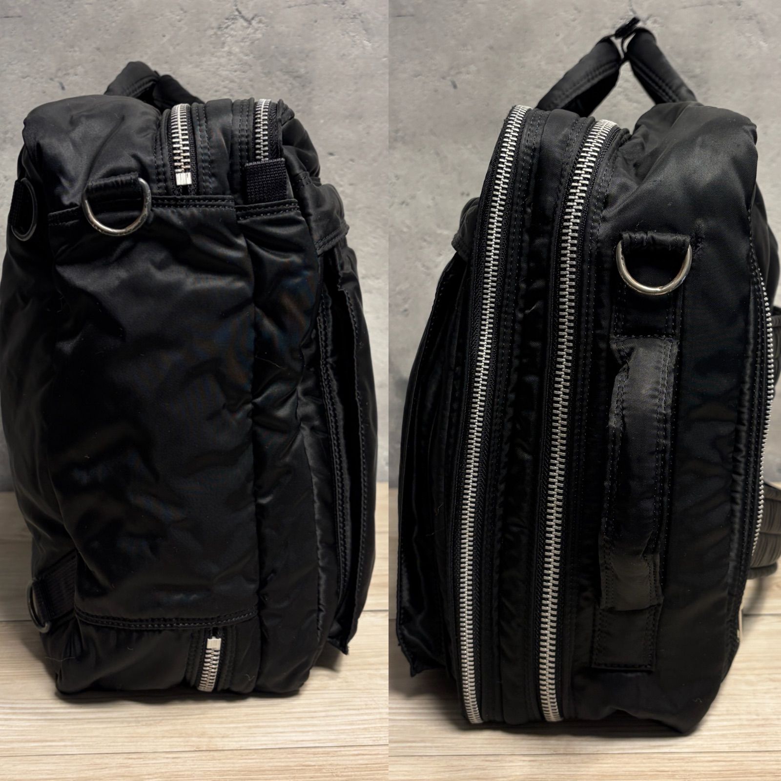 PORTER タンカー 二層 3way ビジネスバッグ ブラック ショルダー欠品 γ 