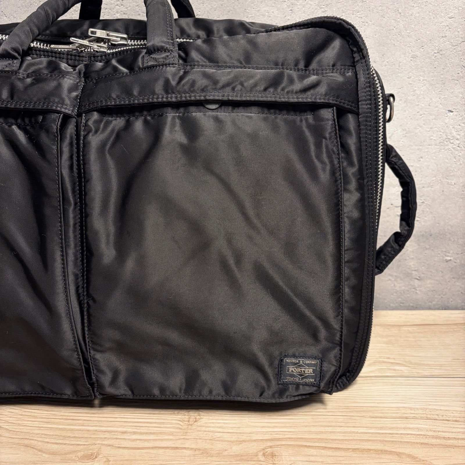 PORTER タンカー 二層 3way ビジネスバッグ ブラック ショルダー欠品 γ 