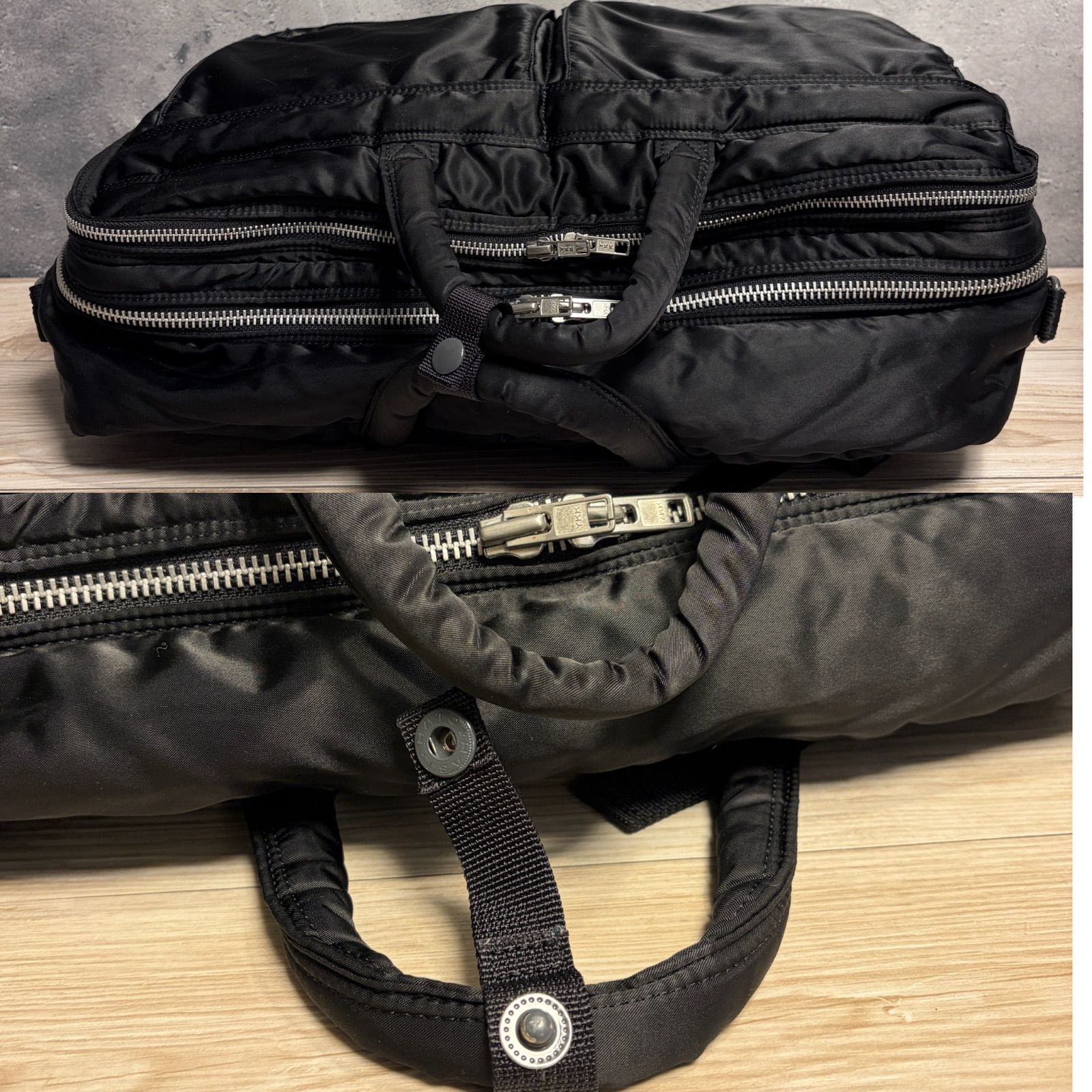 PORTER タンカー 二層 3way ビジネスバッグ ブラック ショルダー欠品 γ 