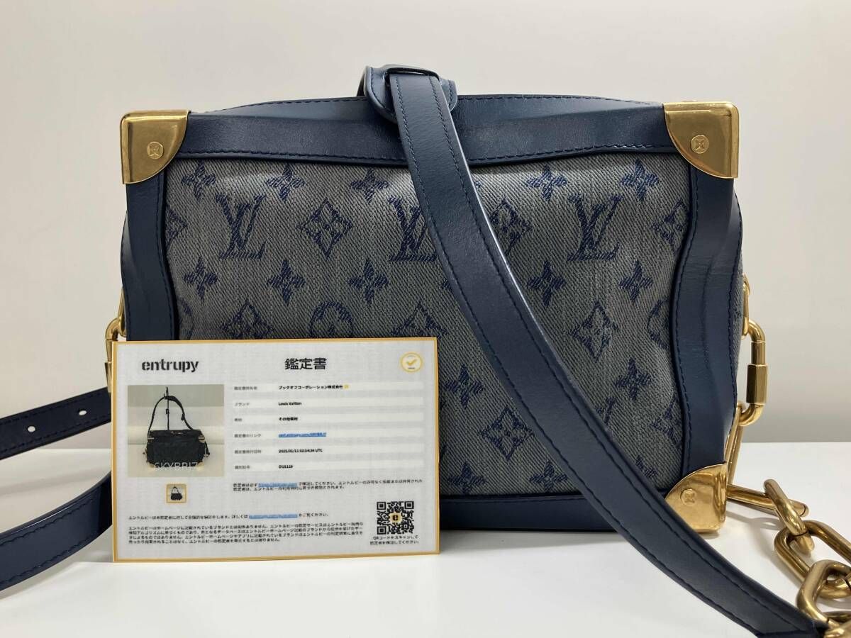 鑑定書付き】LOUIS VUITTON ルイヴィトン モノグラムデニム ソフト