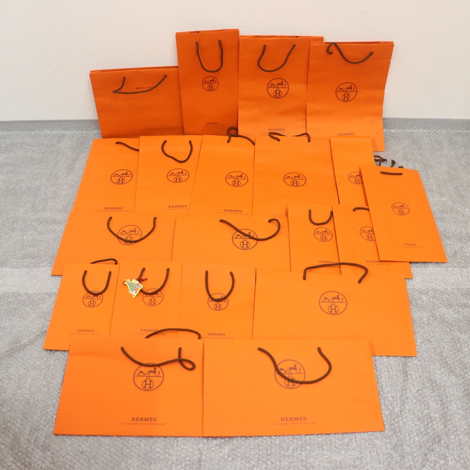 文房具・事務用品 HERMES ショップ袋 空箱 リボン まとめ売り