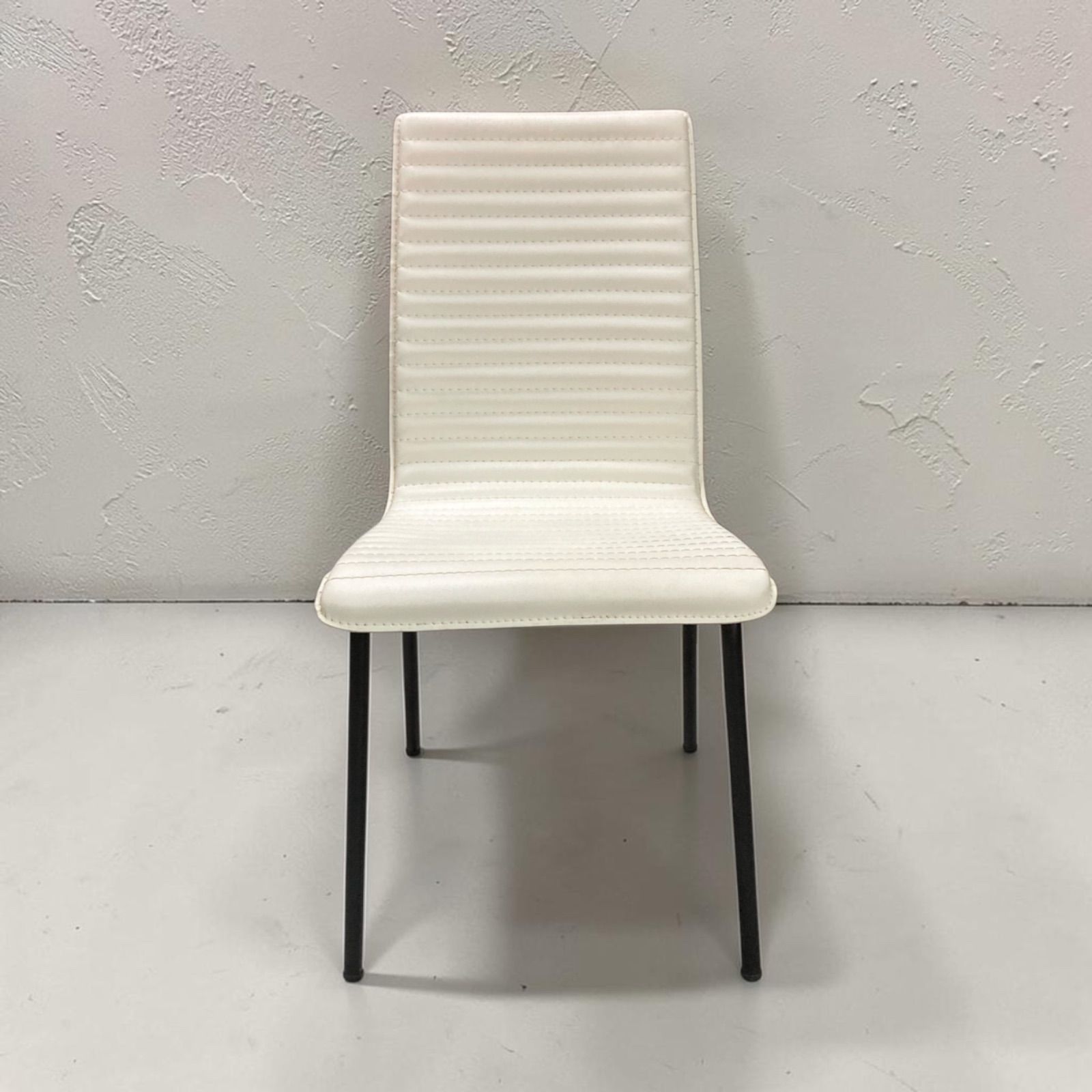 ダイニングチェア ニトリ（Nクーボ PVC WH） 椅子 モダン イス