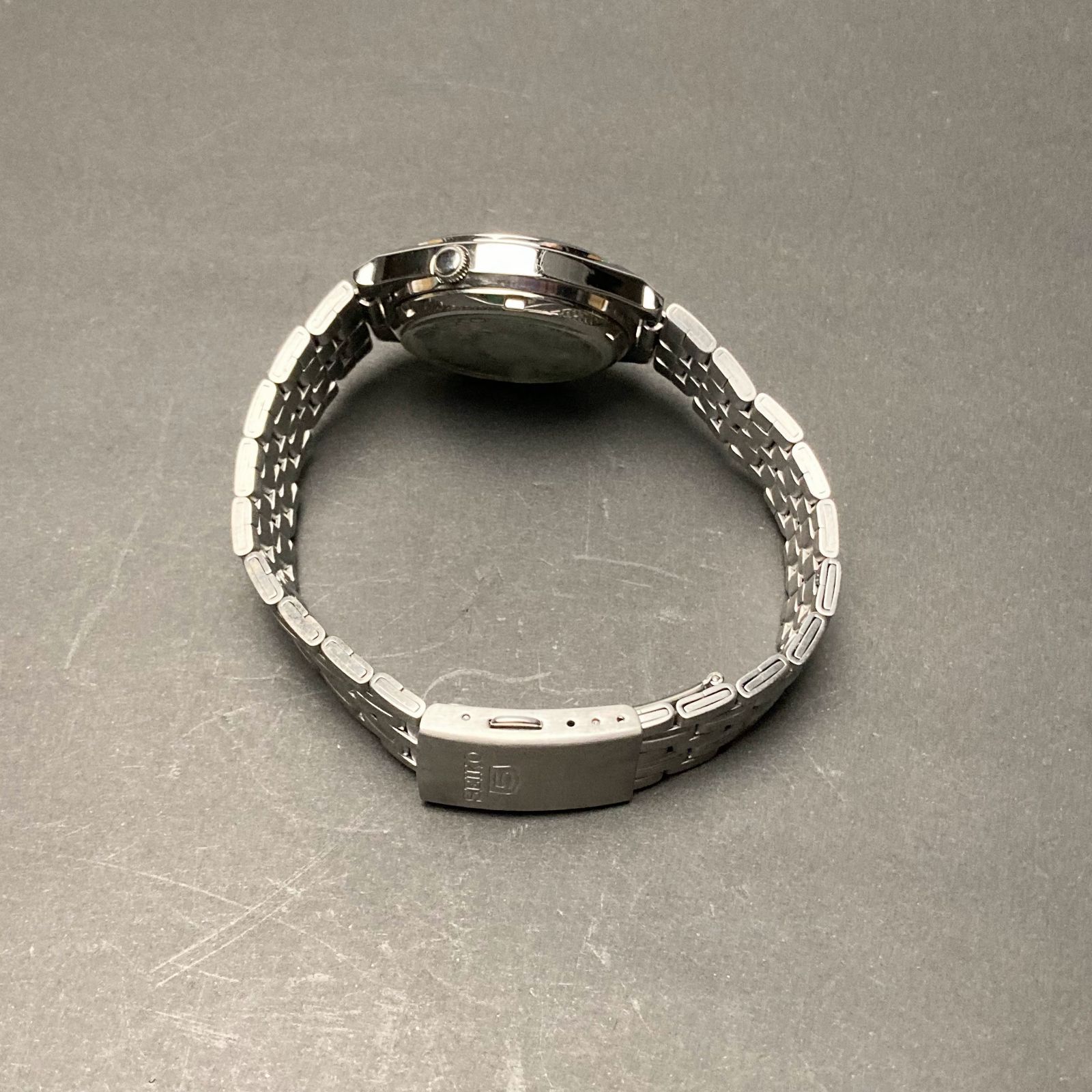 稼働品 SEIKO セイコー 7S26-01T0 セイコー5 ネイビー文字盤 自動巻き 