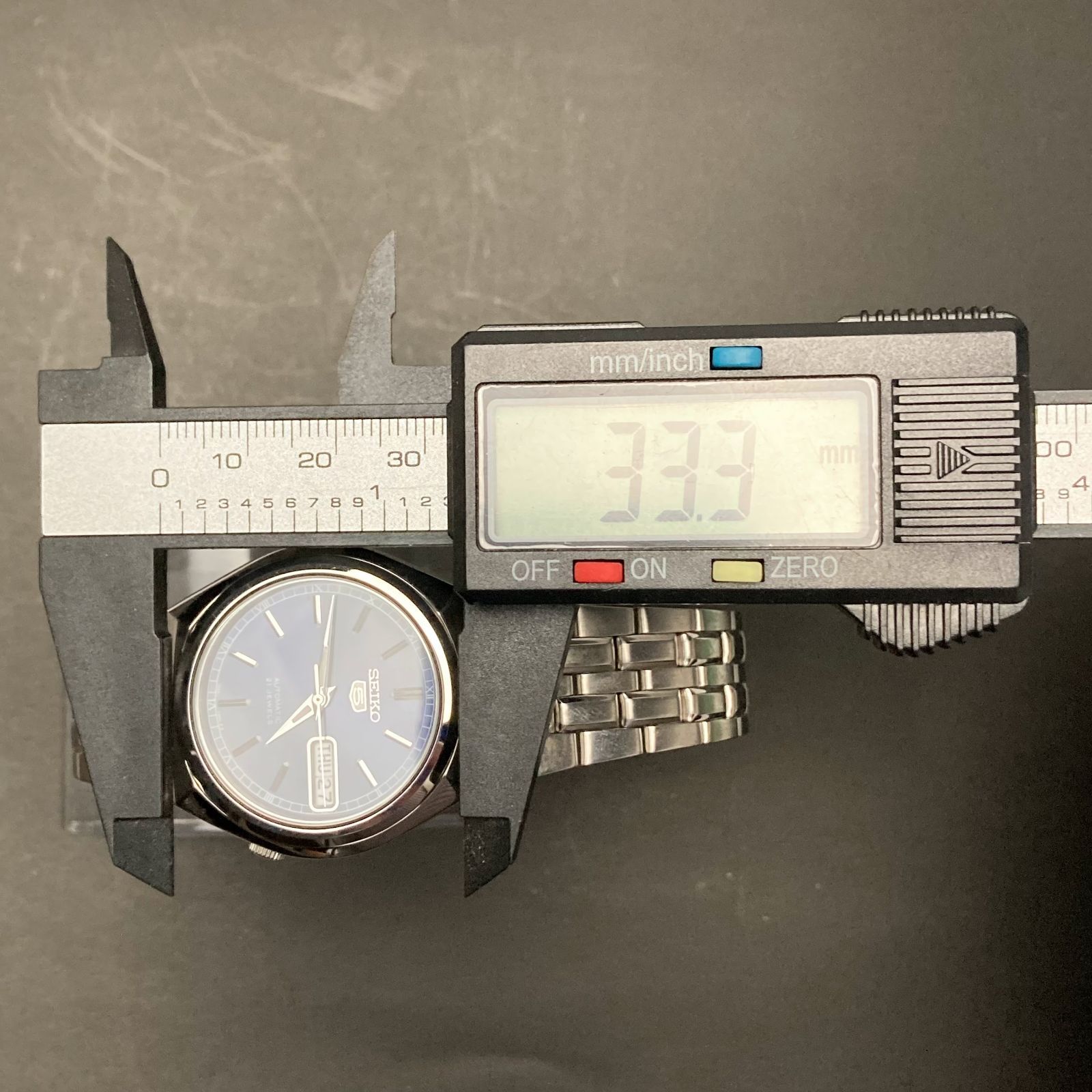 稼働品 SEIKO セイコー 7S26-01T0 セイコー5 ネイビー文字盤 自動巻き 