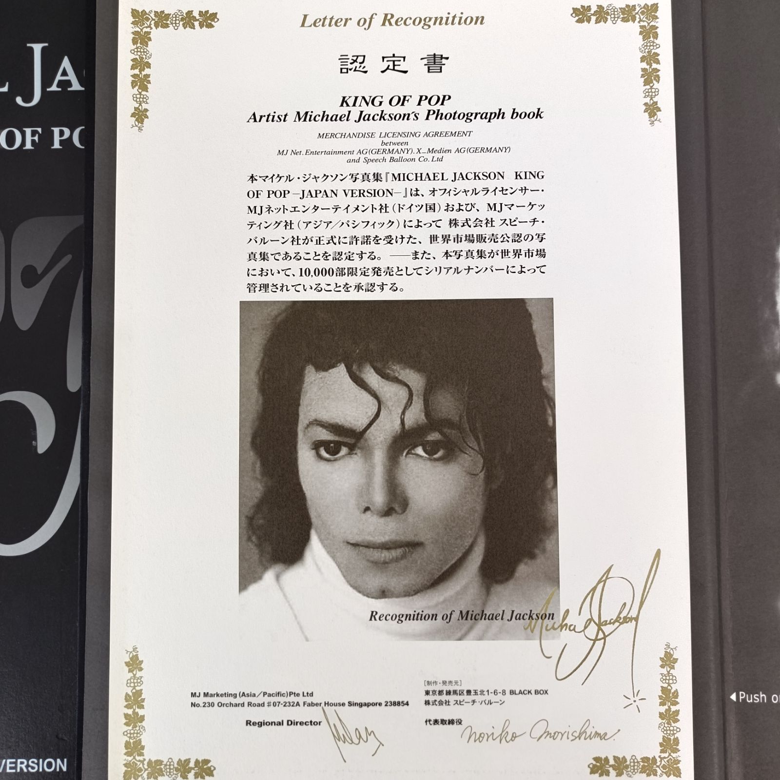 限定写真集】マイケル・ジャクソン KING OF POP Japan.ver 1万部