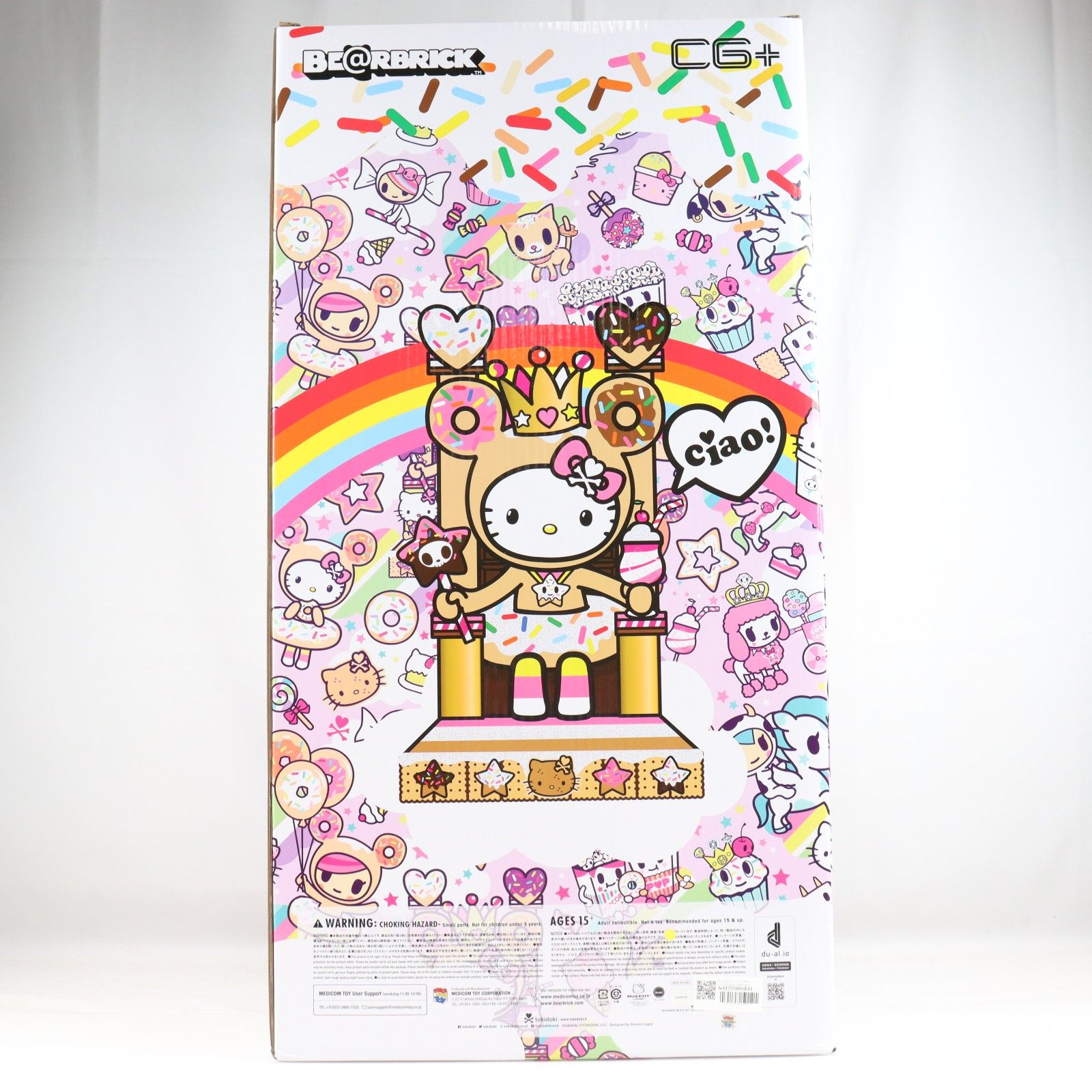 Hello Kitty(ハローキティ) x Tokidoki(トキドキ) x BE@RBRICK(ベアブリック) 1000% 完成品 可動フィギュア メディコム・トイ Hello Kitty(ハローキティ) x Tokidoki(トキドキ) x BE@RBRICK(ベア