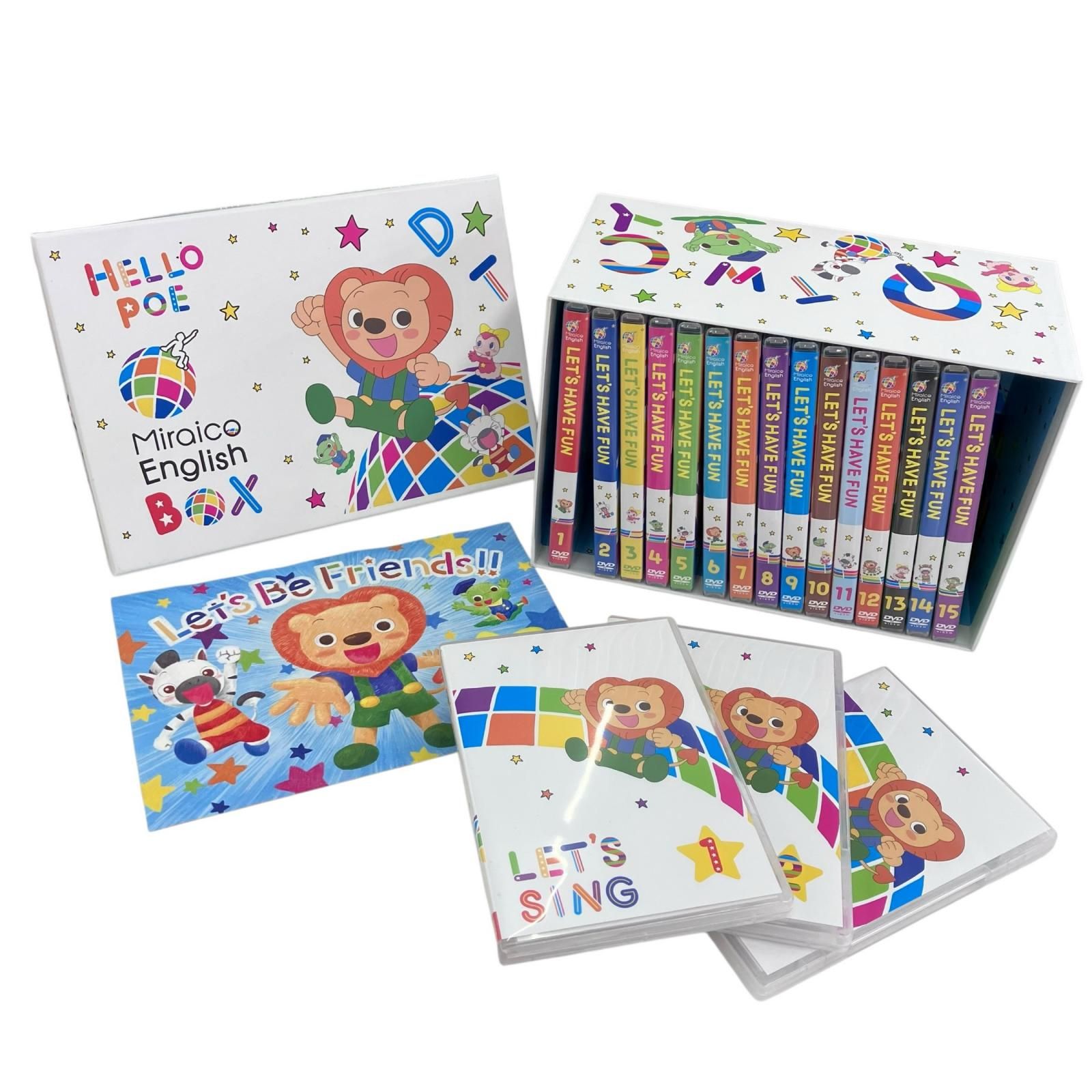 186000 現状品 ミライコイングリッシュ DVD15巻 CD3枚 セット 英語教材 