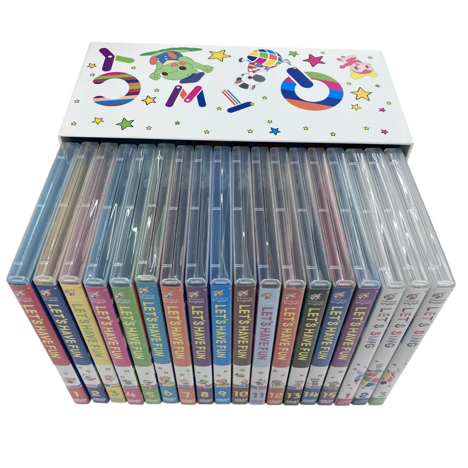 186000 現状品 ミライコイングリッシュ DVD15巻 CD3枚 セット 英語教材 