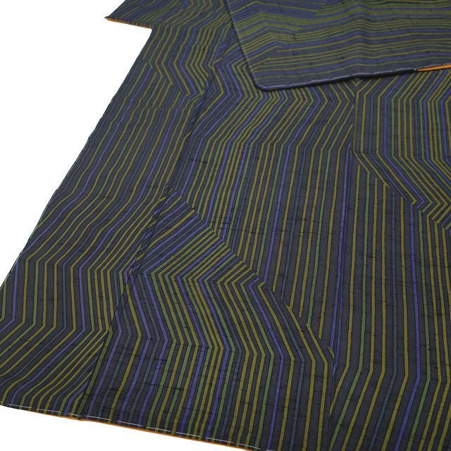 新古品】 本場牛首紬 着物 正絹 袷 石川県指定無形文化財 白山工房