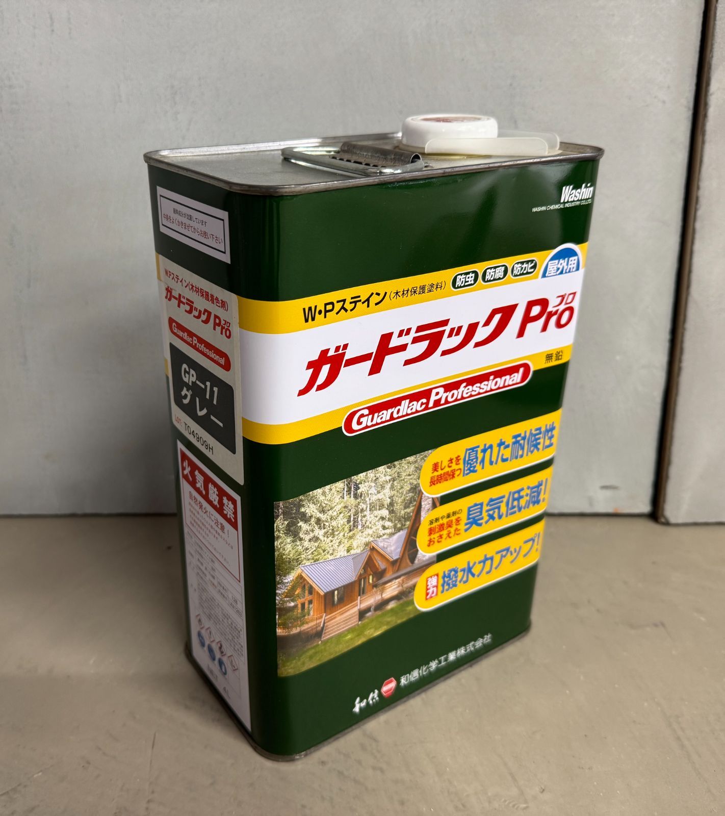 木部塗料　【アウトレットセール】和信化学　　ガードラックPro　 グレー