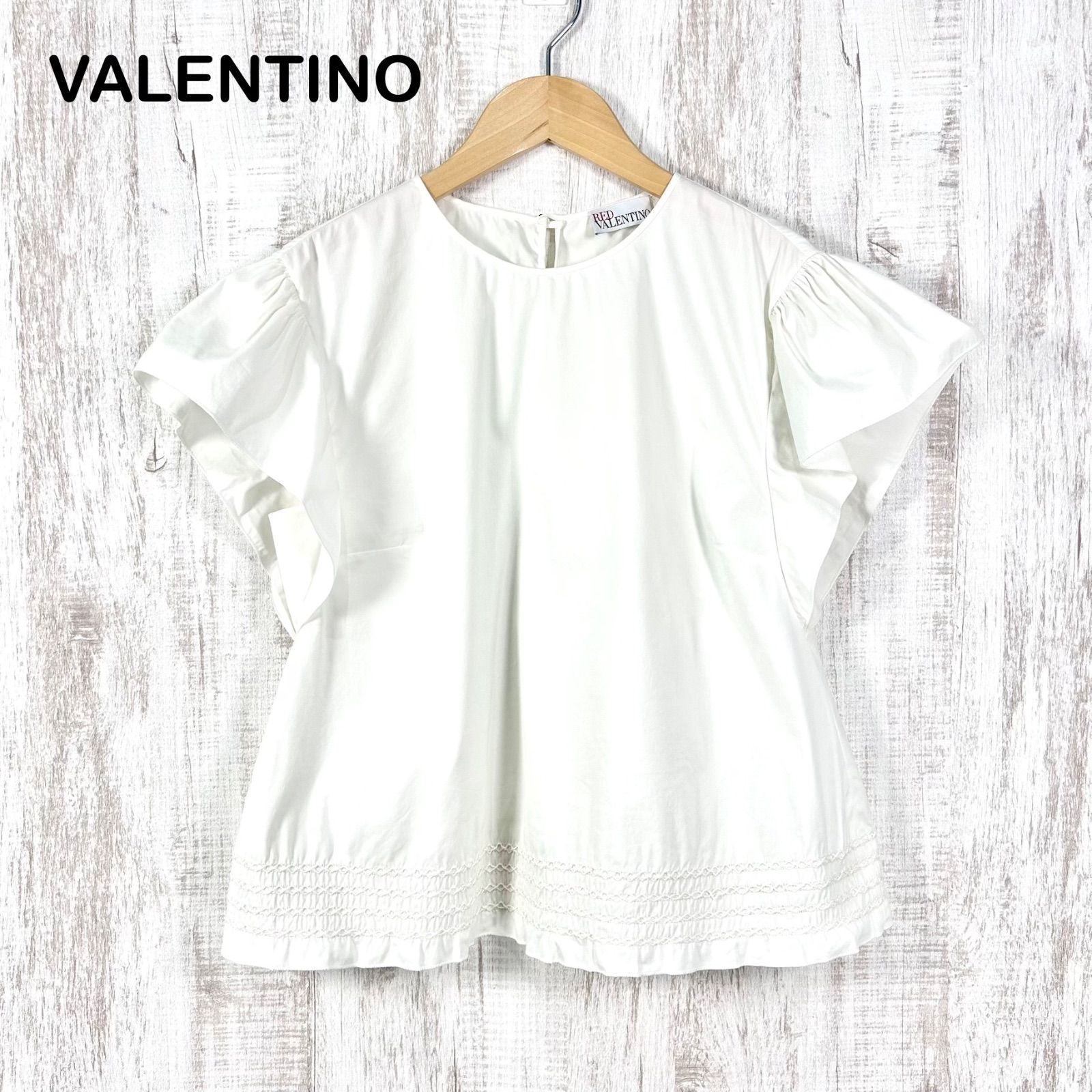 RED VALENTINO レッドヴァレンティノ フリルスリーブ プルオーバー 