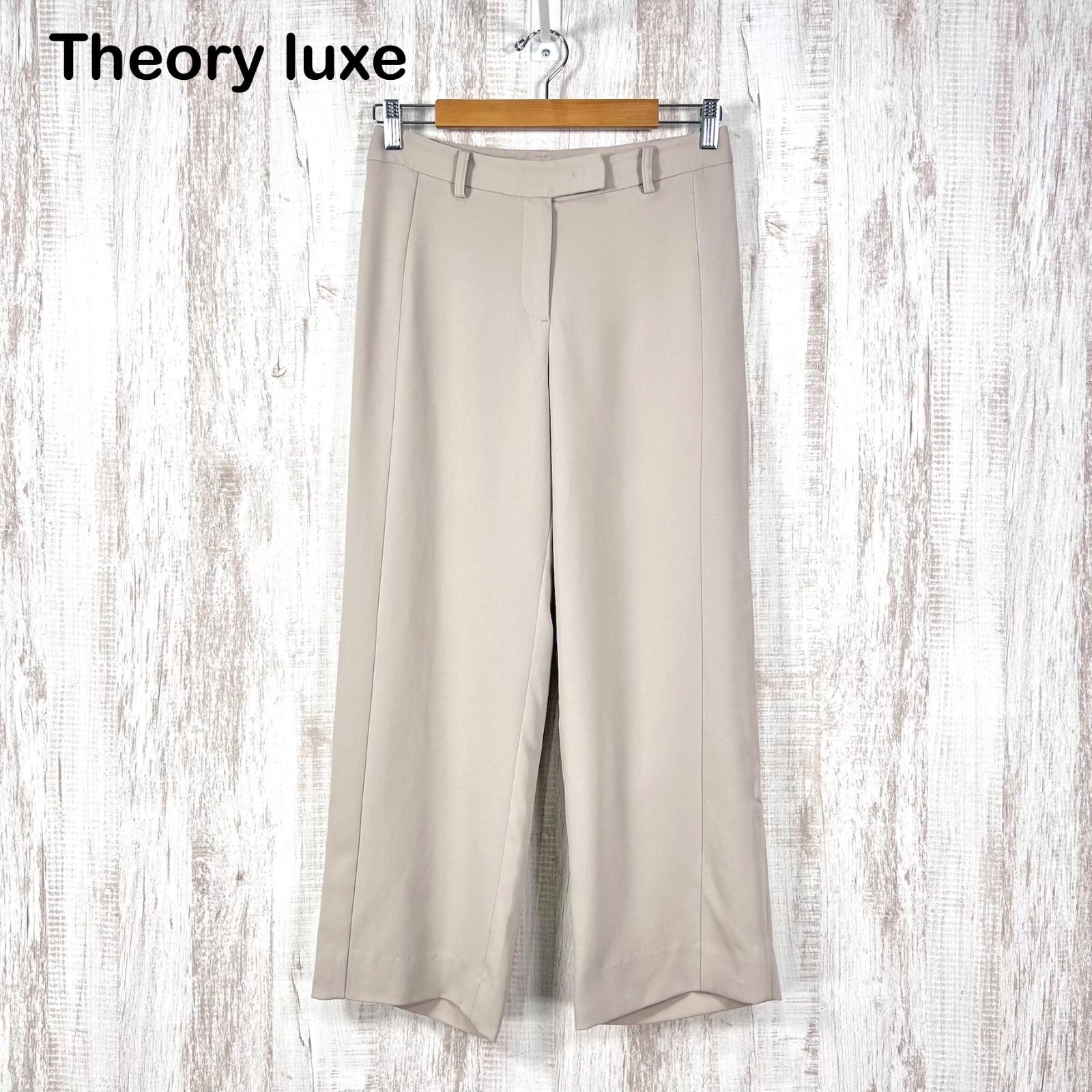 Theory luxe セオリーリュクス ストレッチ ワイドパンツ ベージュ