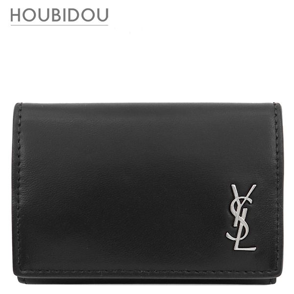 サンローラン SAINT LAURENT 三つ折り財布 YSL ロゴ コンパクト