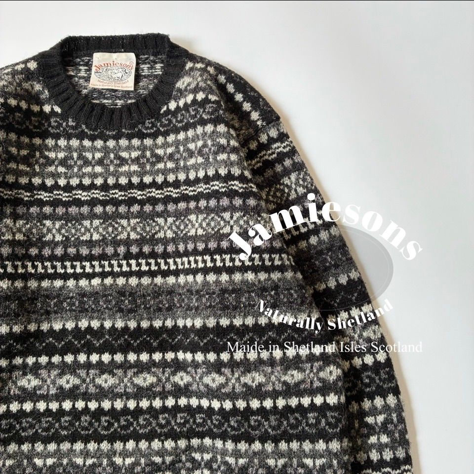 モ*キ様 Jamieson's シェットランドセーター 36 フェアアイル 英国ニットのJAMIESON'S(ジャミーソンズ) - ZABOU BLOG