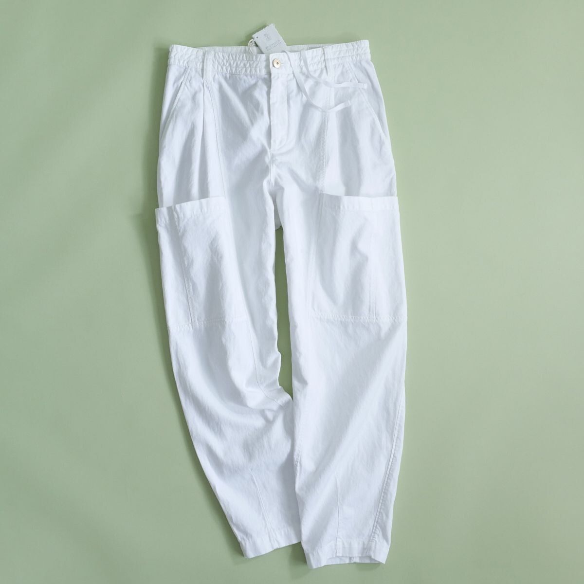 dt528/42《BRUNELLO CUCINELLIブルネロクチネリ》白で叶う涼美脚/春夏 