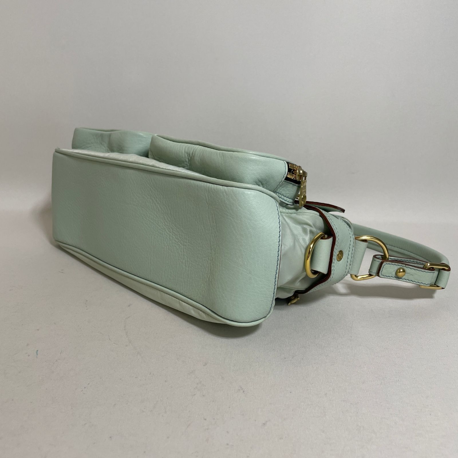 2604-30｜ハンティングワールド ショルダーバッグ ナイロン レザー 