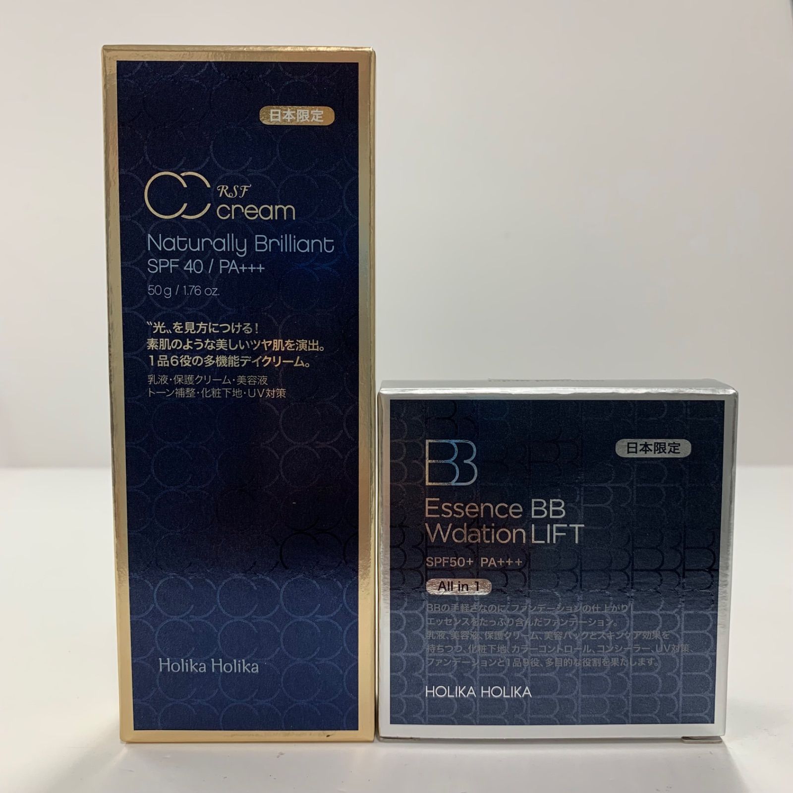 J2887 K HOLIKA HOLIKA ホリカホリカ RSF CCクリーム 50g・エッセンスBB Wデーション リフト 専用パフ付き 18g 計2点セット
