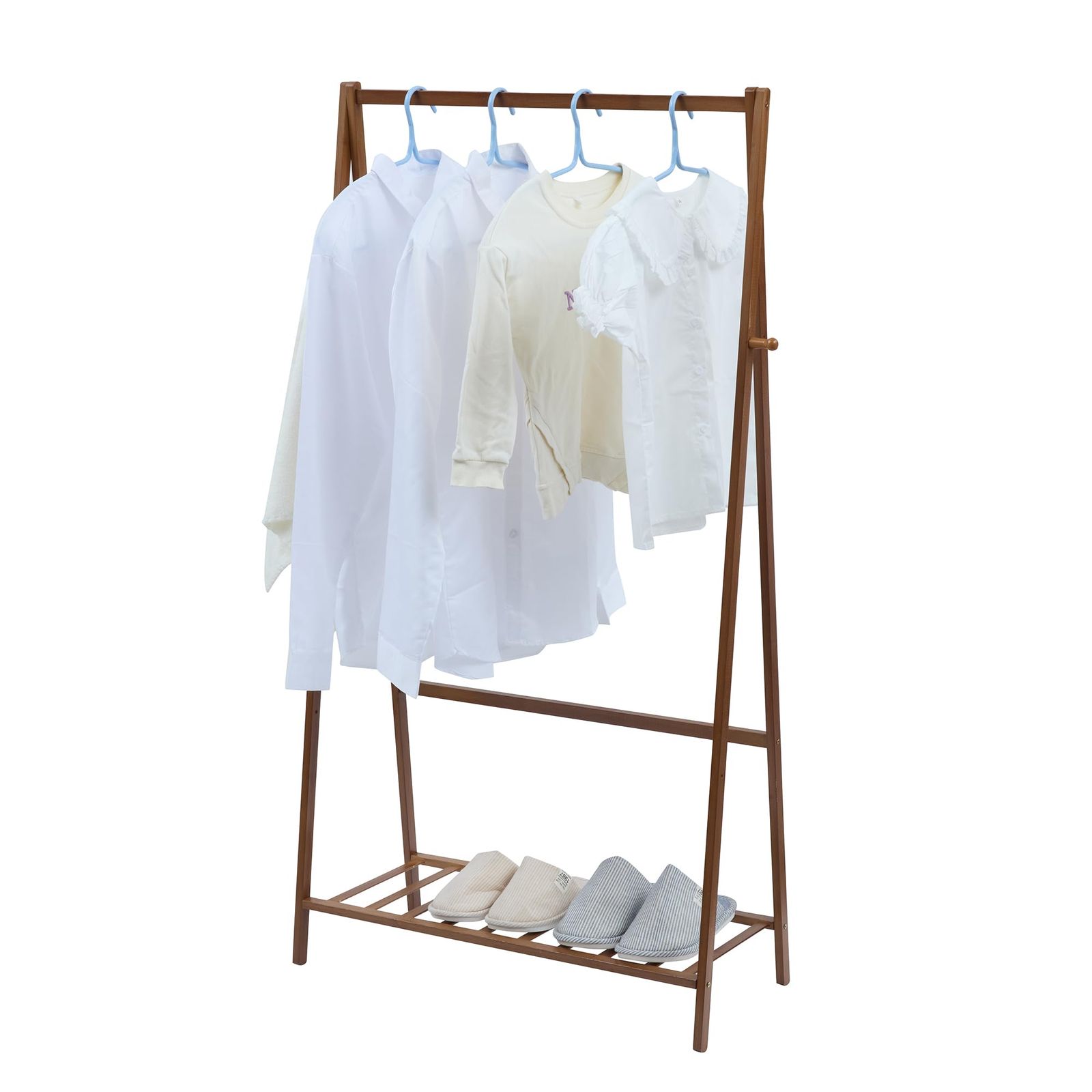 VECELO ハンガーラック シェルフ付き スリム 幅60x奥行き30x高さ150CM 服ラック 衣装ラック コート掛け コートハンガー 衣類収納 おしゃれ 大容量 頑丈 組立簡単 耐荷重50kg