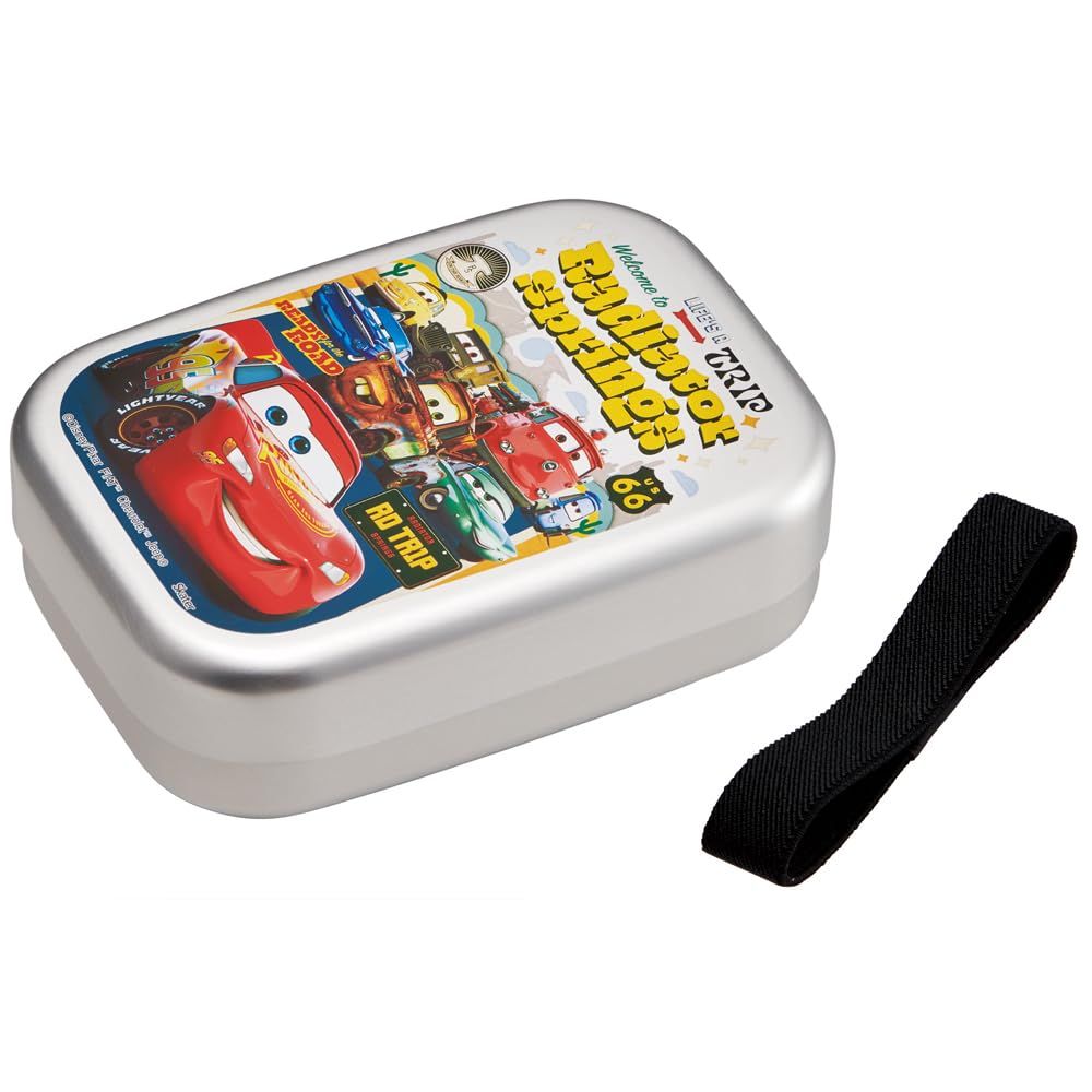 スケーター(Skater) 弁当箱 370ml アルミ製 ディズニー カーズ 24 アルミ製 保温庫対応 子供用 日本製 ALB5NV-A [アルミ弁当]