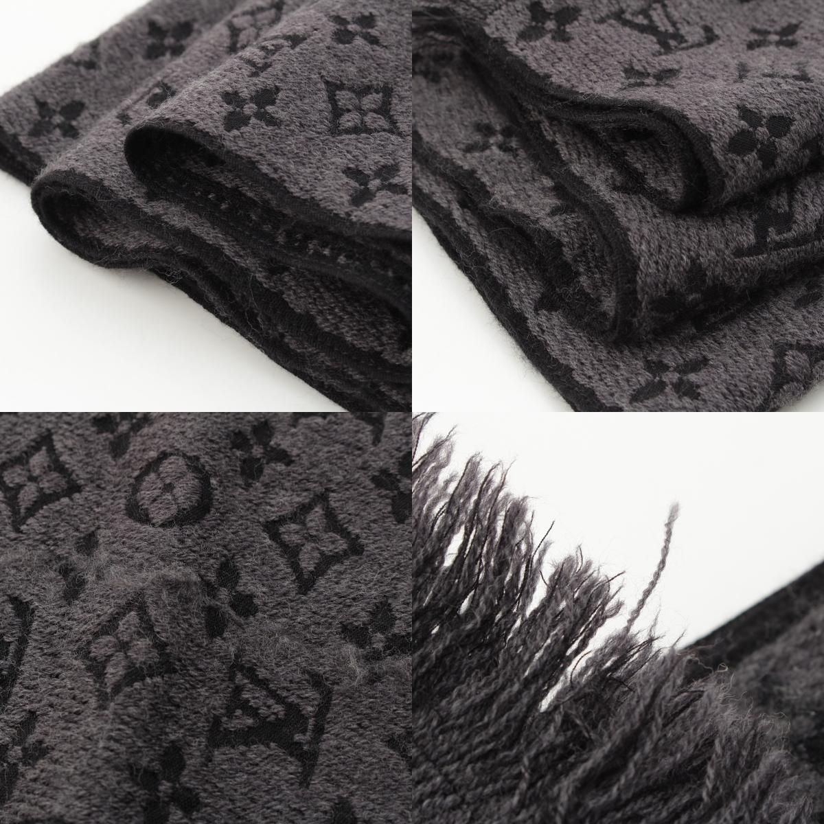 ルイヴィトン モノグラム エシャルプ ウール クラシック マフラー  M78526 グレー【中古】 LOUIS VUITTON（ルイ・ヴィトン） マフラー エシャルプ モノグラム