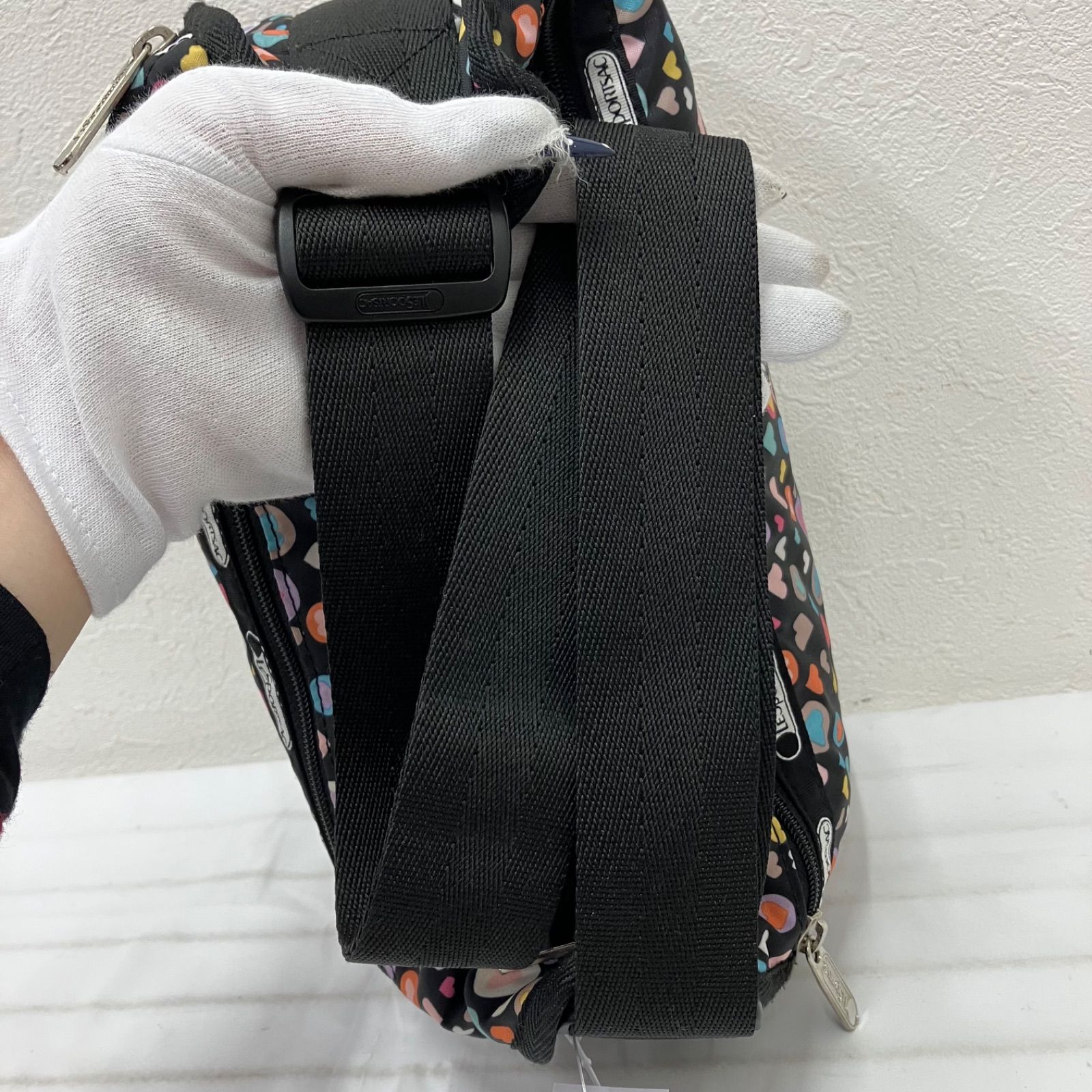 1876 LeSportsac レスポートサック クラシックホーボー ブラック 黒