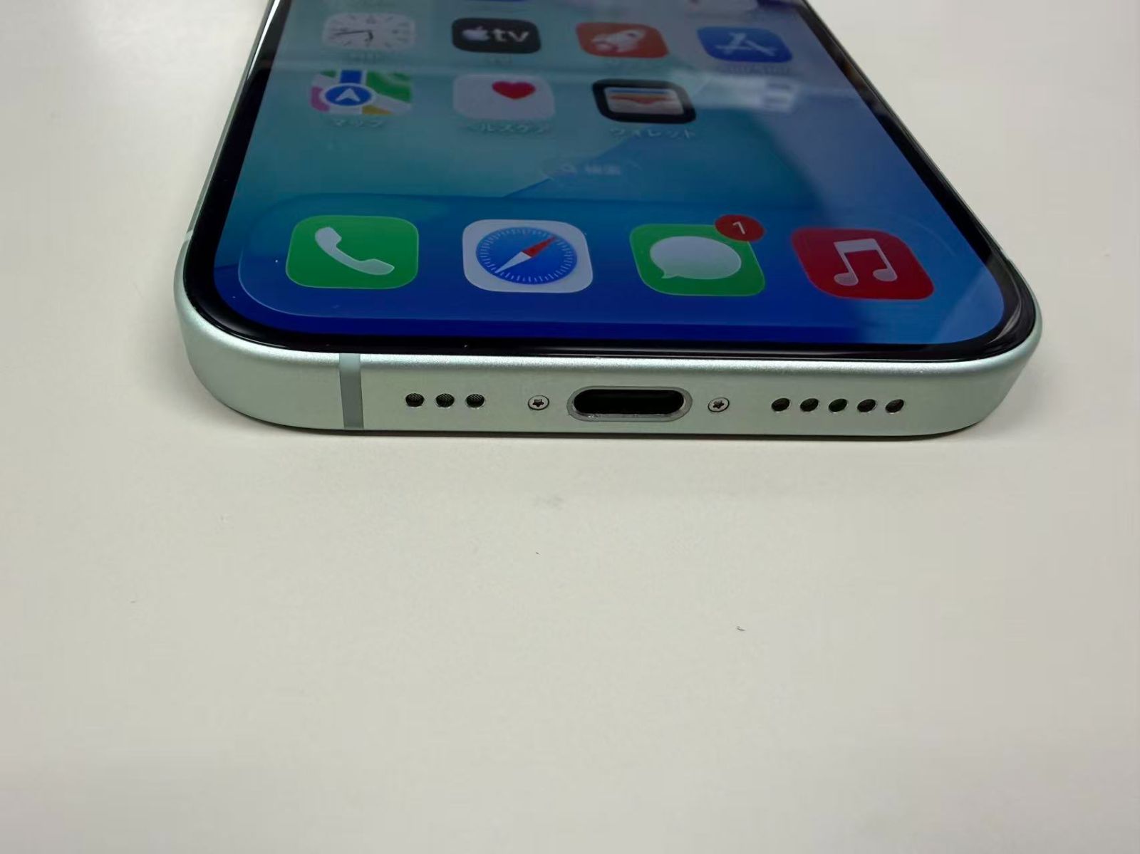 iPhone15 128GB グリーン SIMフリー 美品 バッテリー91% - メルカリ