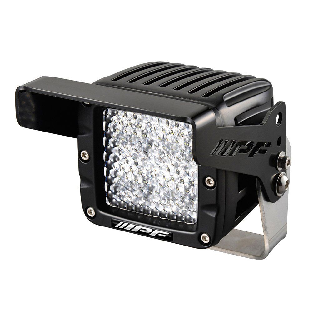 新品 IPF フォグランプ 作業灯 ワークライト LED 2インチ 角型 2200lm(1600cd) 6000K 白色光 24V用 拡散配光 642WL-2