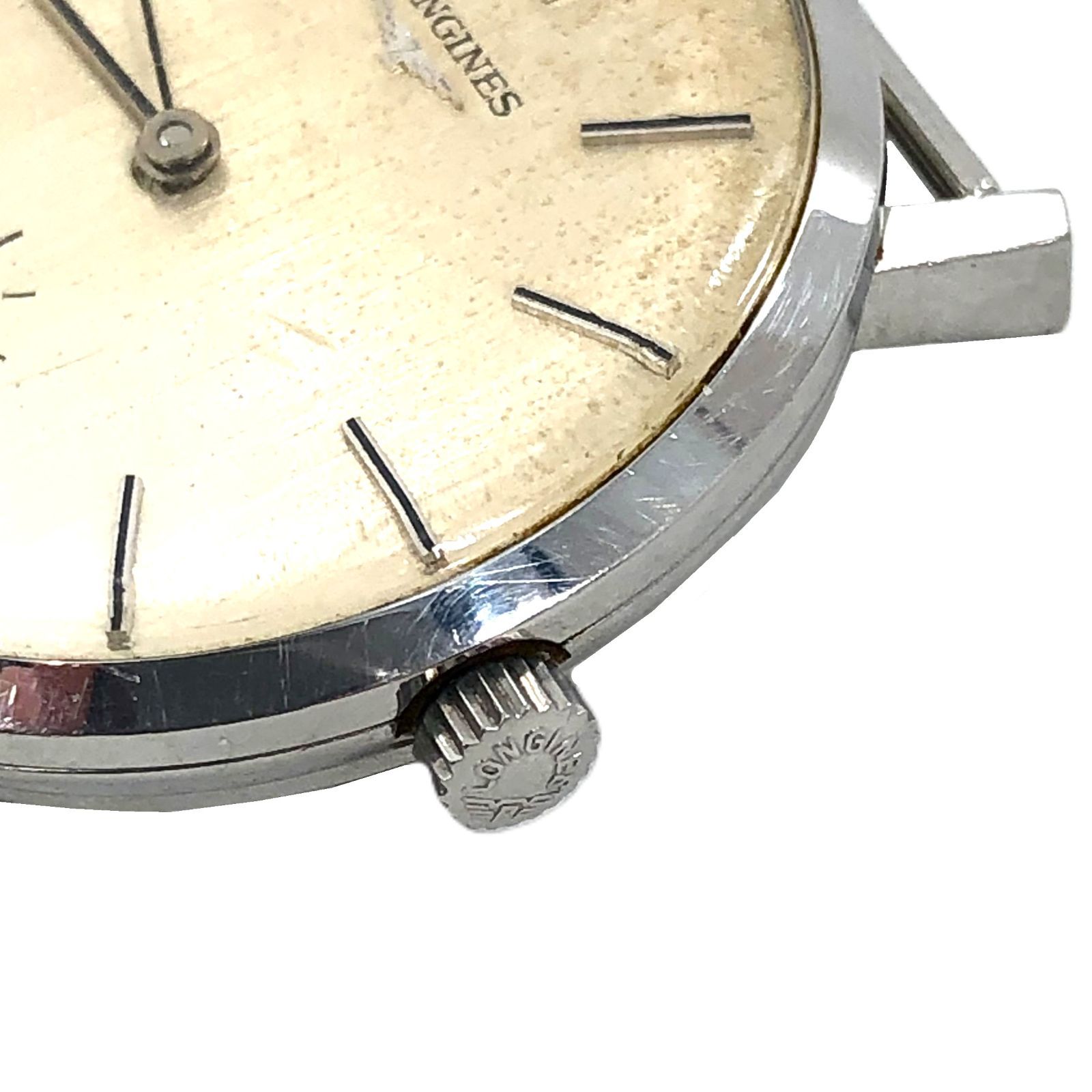 LONGINES ロンジン スモールセコンド SS/手巻き シルバー文字盤 メンズ 