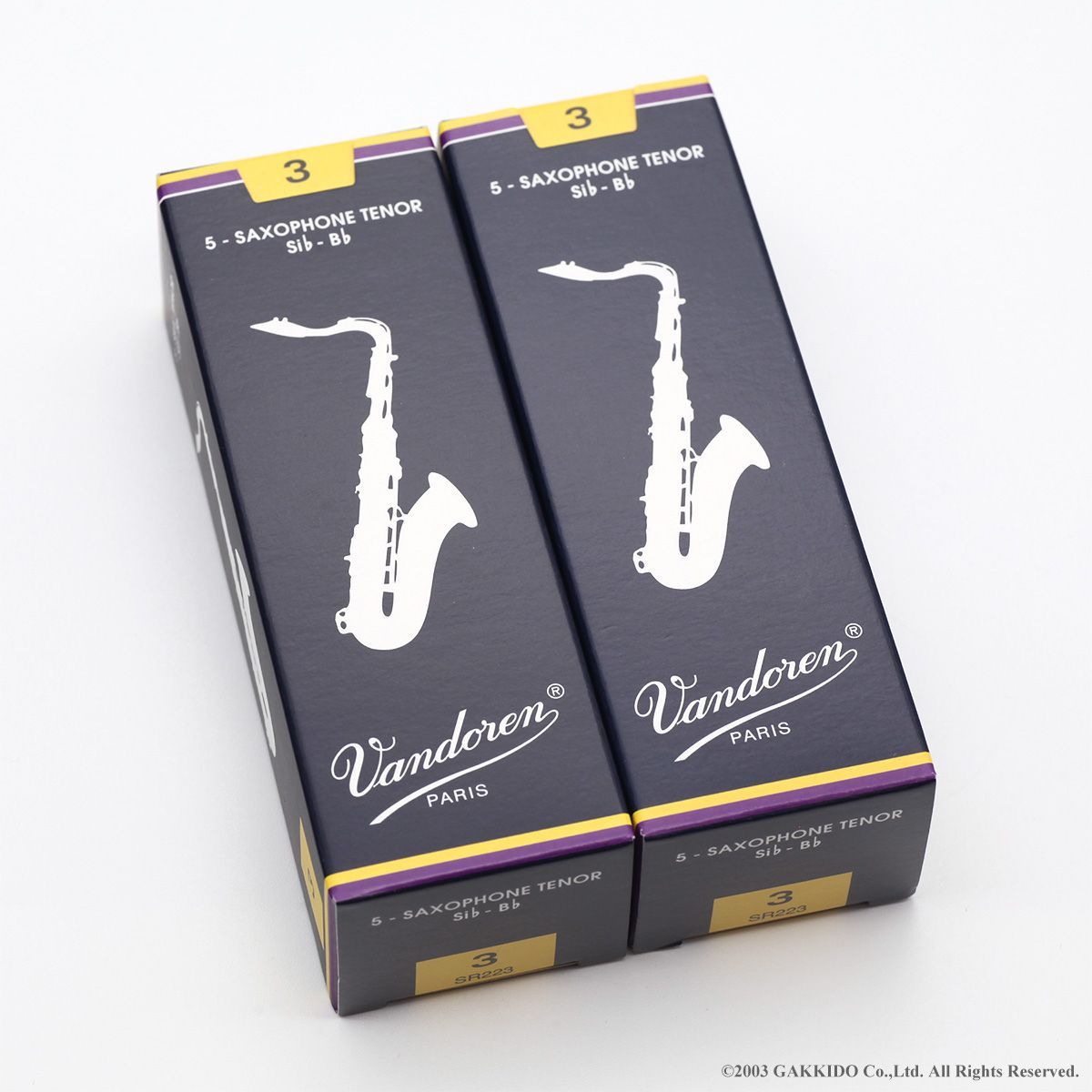 EXT処理 ＆ Premium EXT処理　Vandoren (バンドレン)　テナーサックス用リード　Traditional (青箱)　[3]　【特価品】