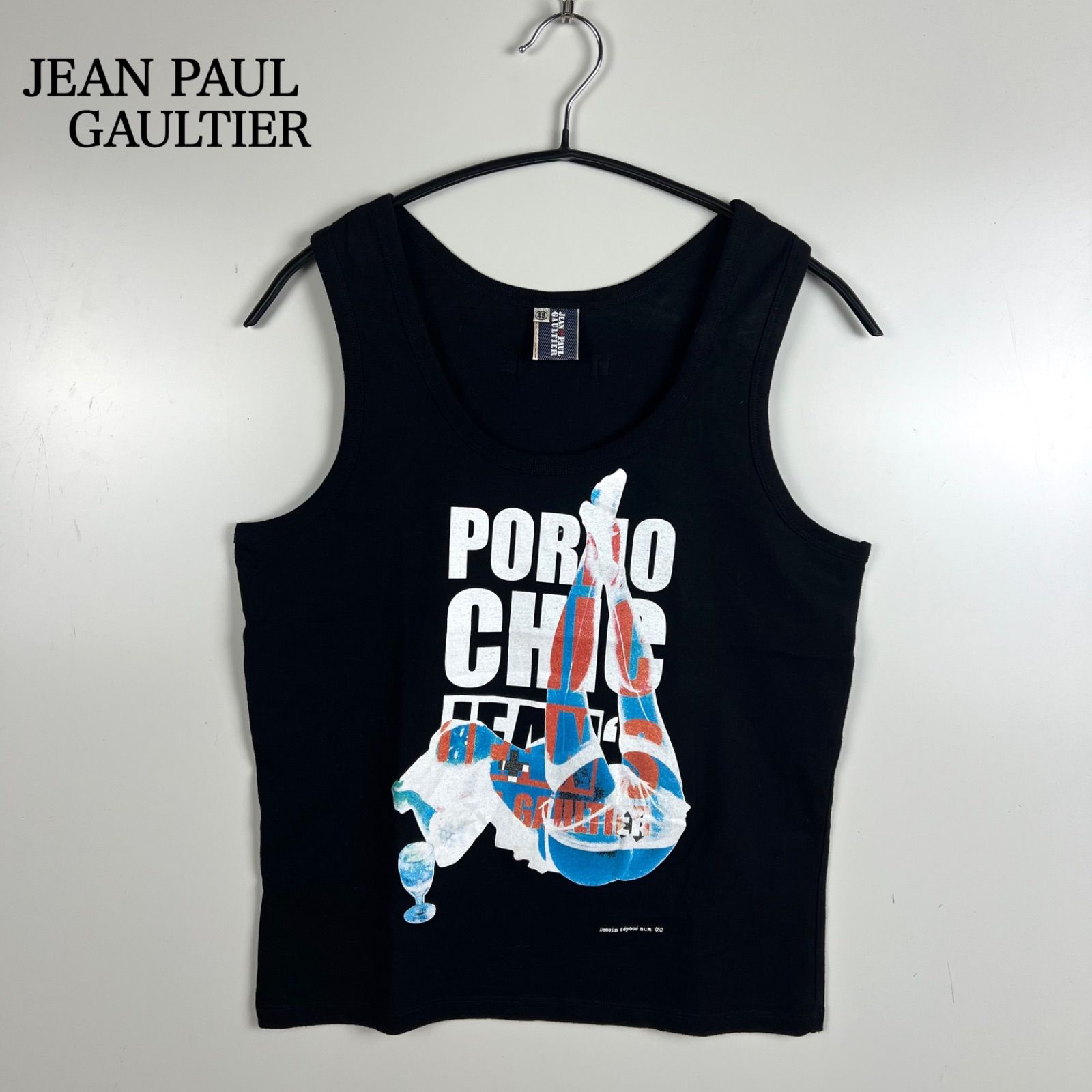 ゴルチエ　トップ48 JEAN PAUL GAULTIER JAPAN made PORNO CHIC JEAN'S tank top 48 ジャン