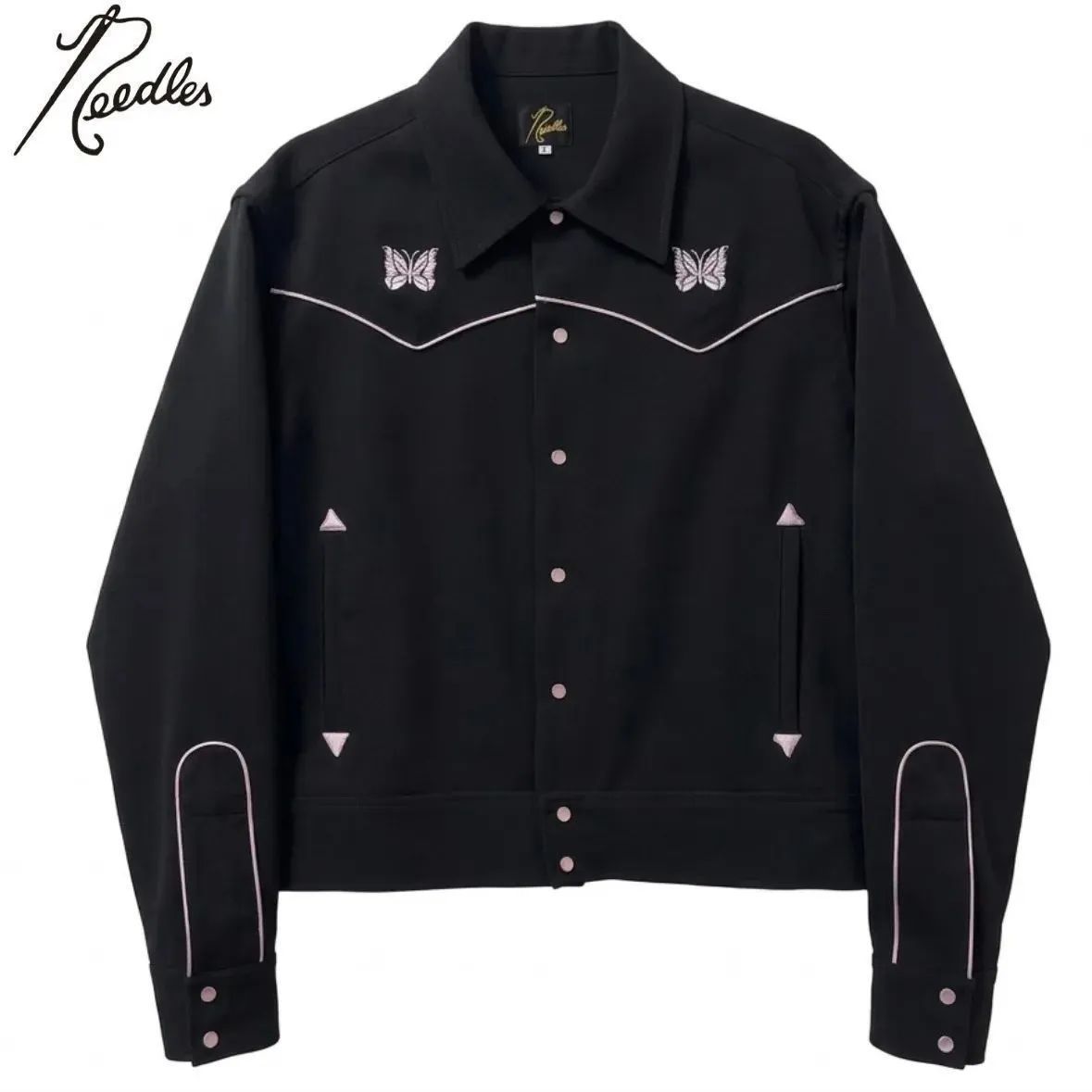 Needles ニードルズ piping cowboy jacket black 黒 パイピング
