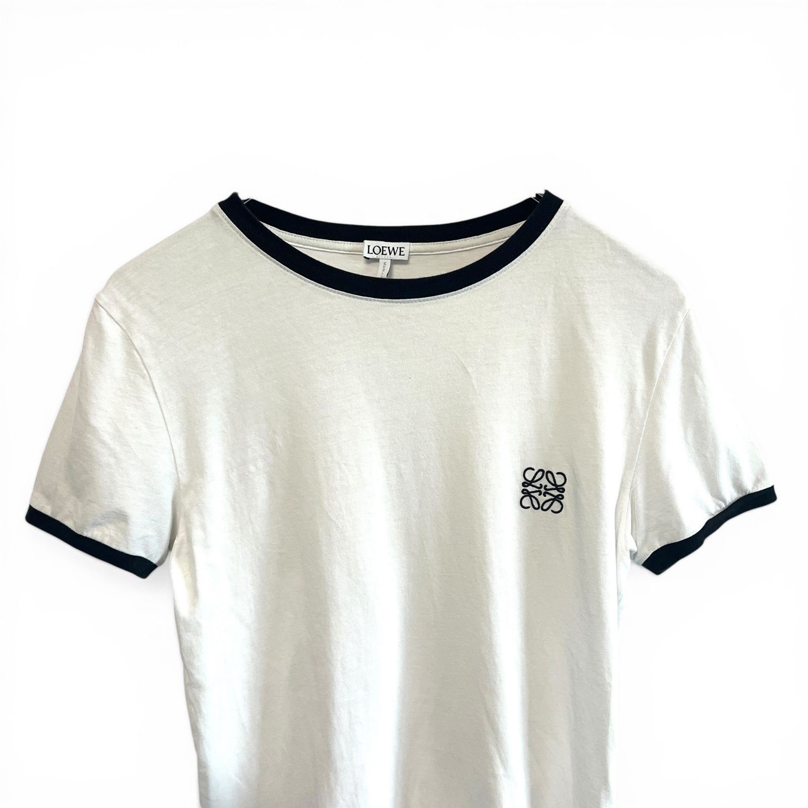 LOEWE ロエベ リンガーTシャツ 半袖カットソー アナグラム刺繍