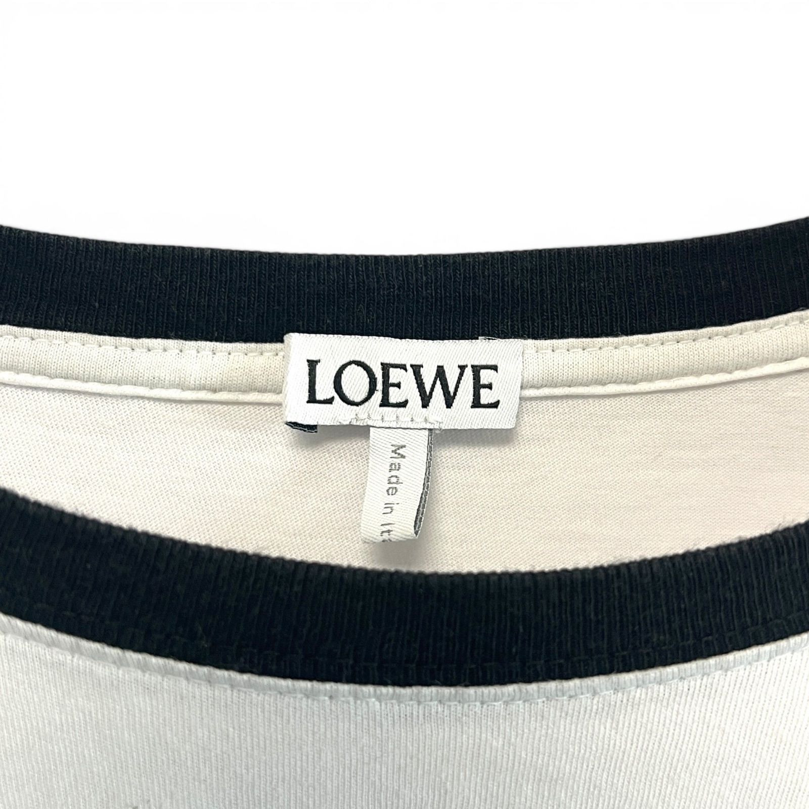 LOEWE ロエベ リンガーTシャツ 半袖カットソー アナグラム刺繍